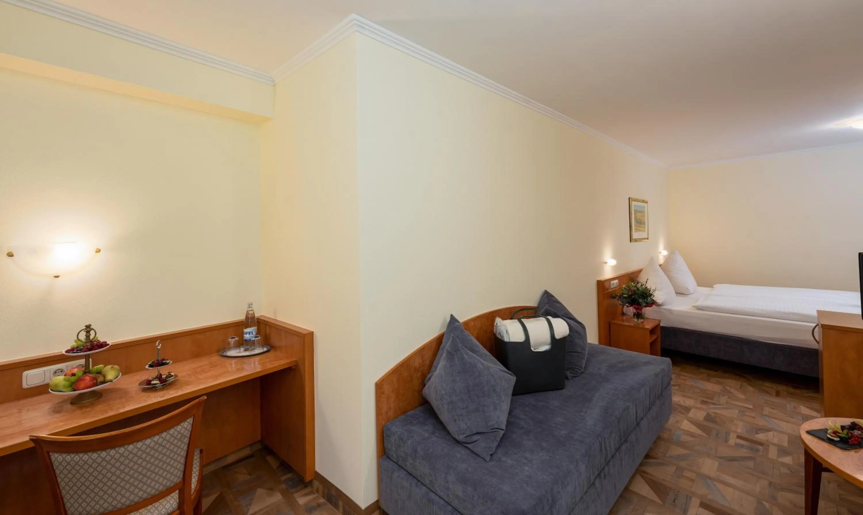 Photo of the whole room, Bed in Moselstern Hotel Brixiade &Triton