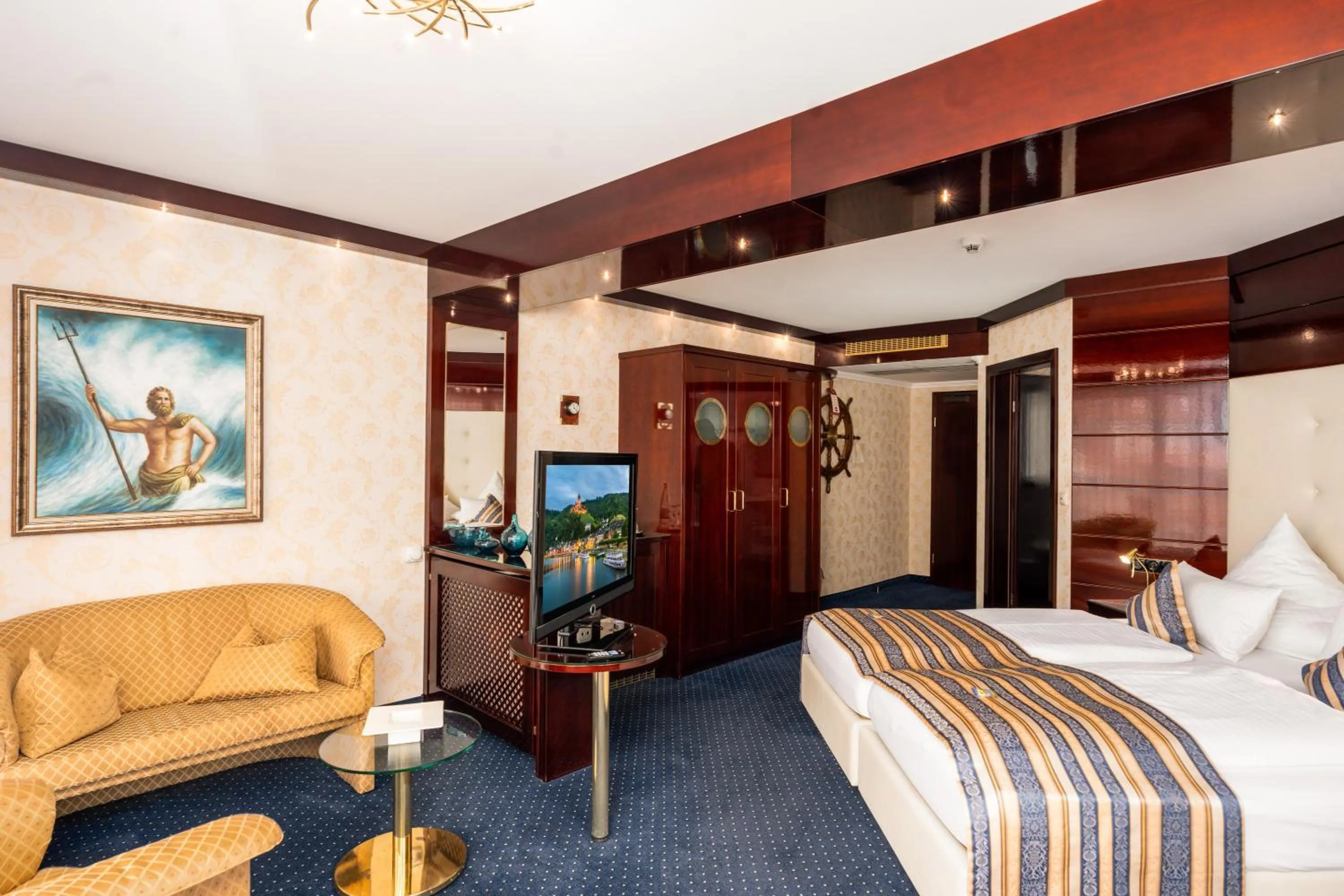 Photo of the whole room, Bed in Moselstern Hotel Brixiade &Triton