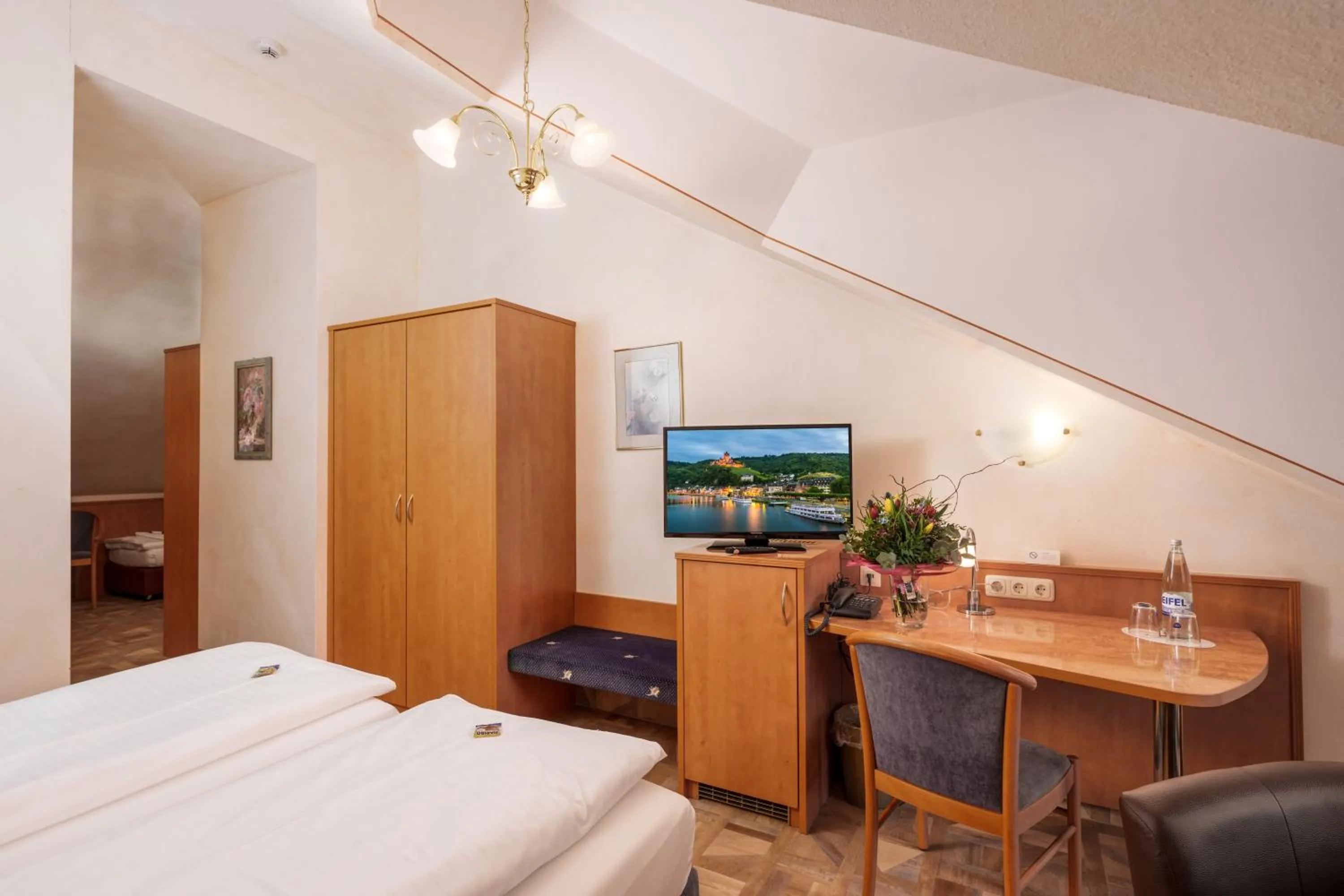 Photo of the whole room, Bed in Moselstern Hotel Brixiade &Triton