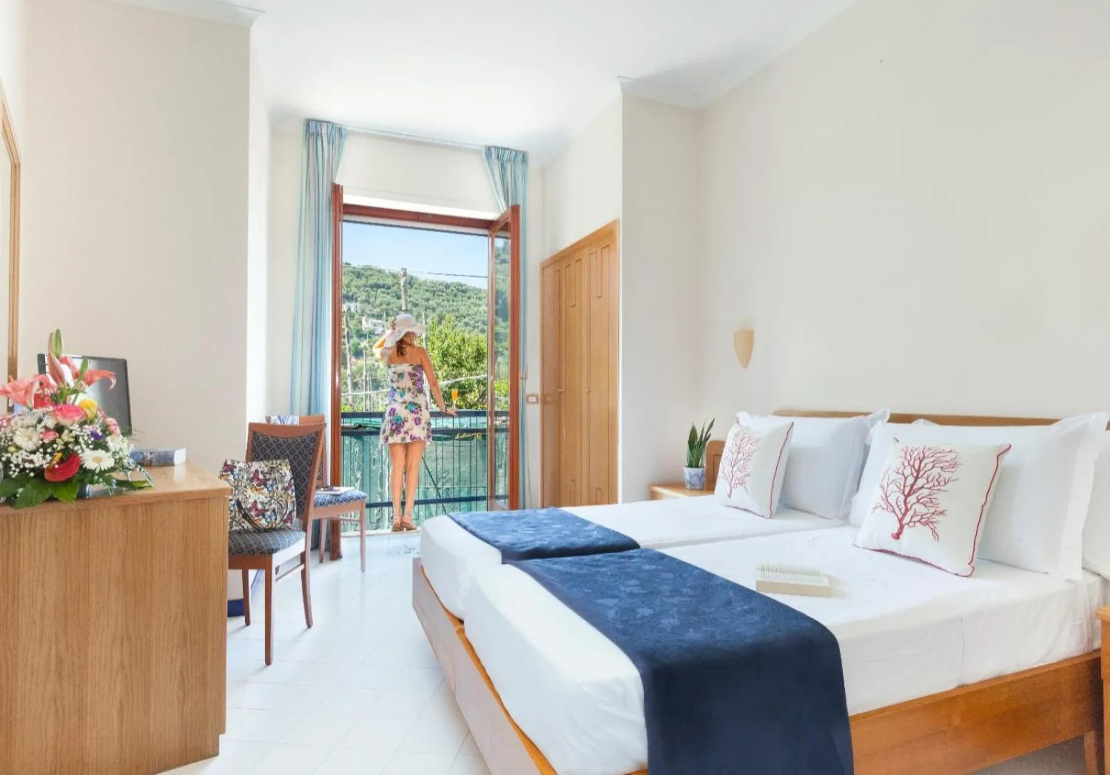 Bed in Hotel Piccolo Paradiso