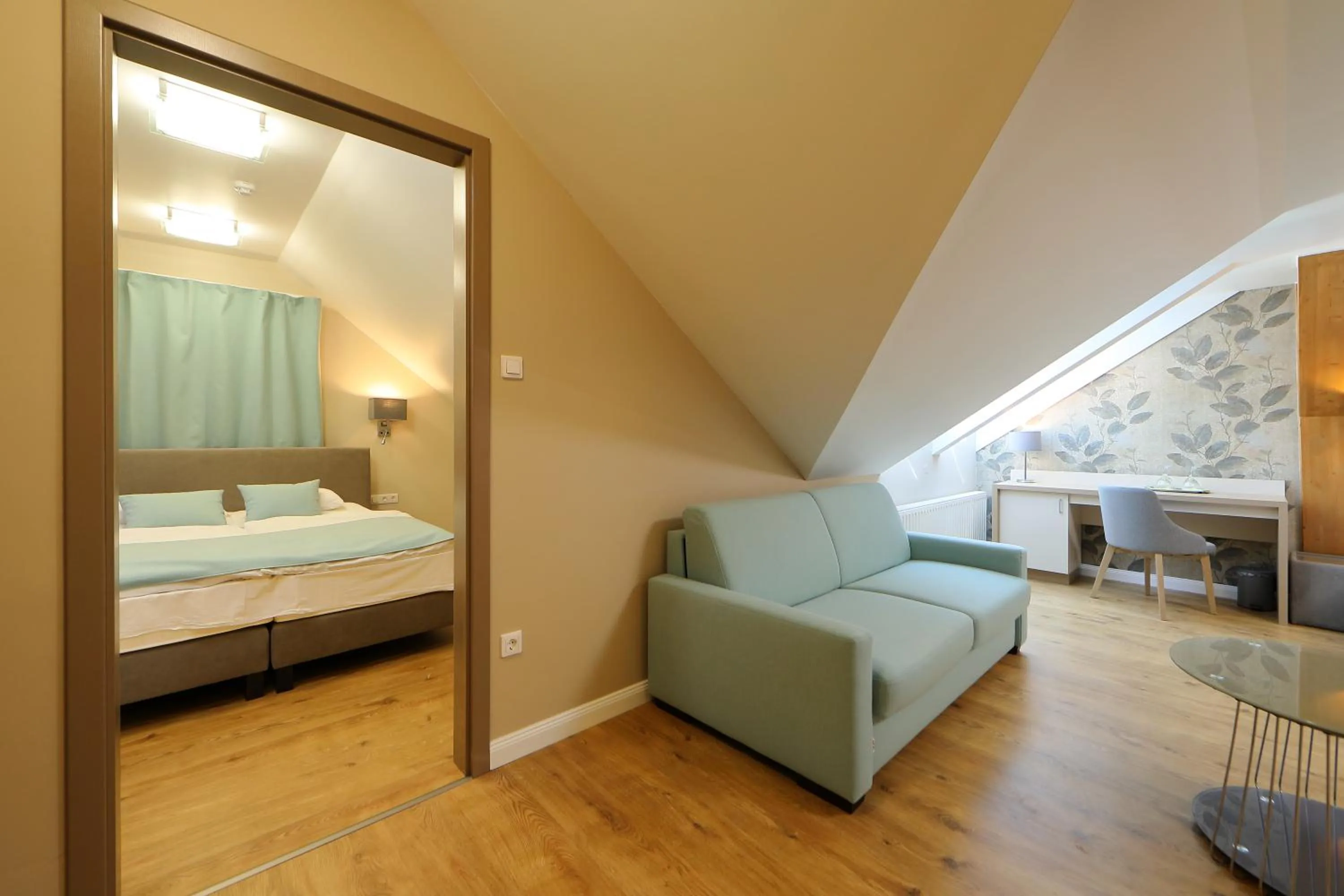 Seating area in Hotel Blaha Lujza