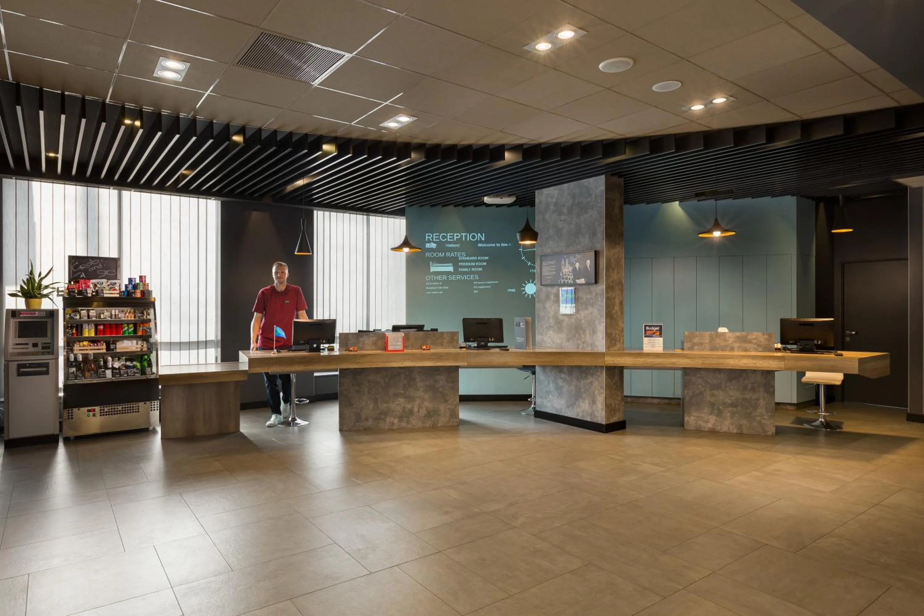 Lobby or reception in ibis Kyiv Railway Station