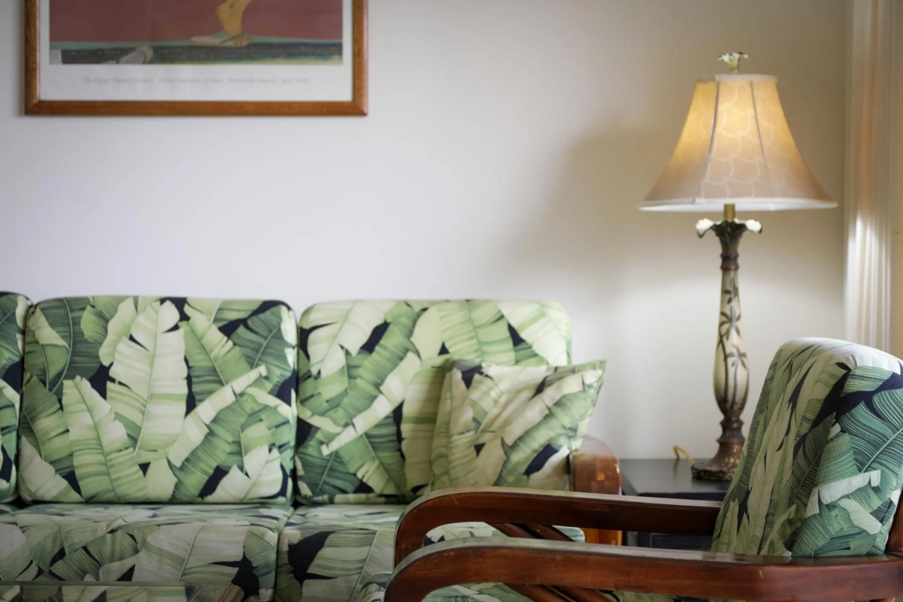 Living room in Aston at the Waikiki Banyan