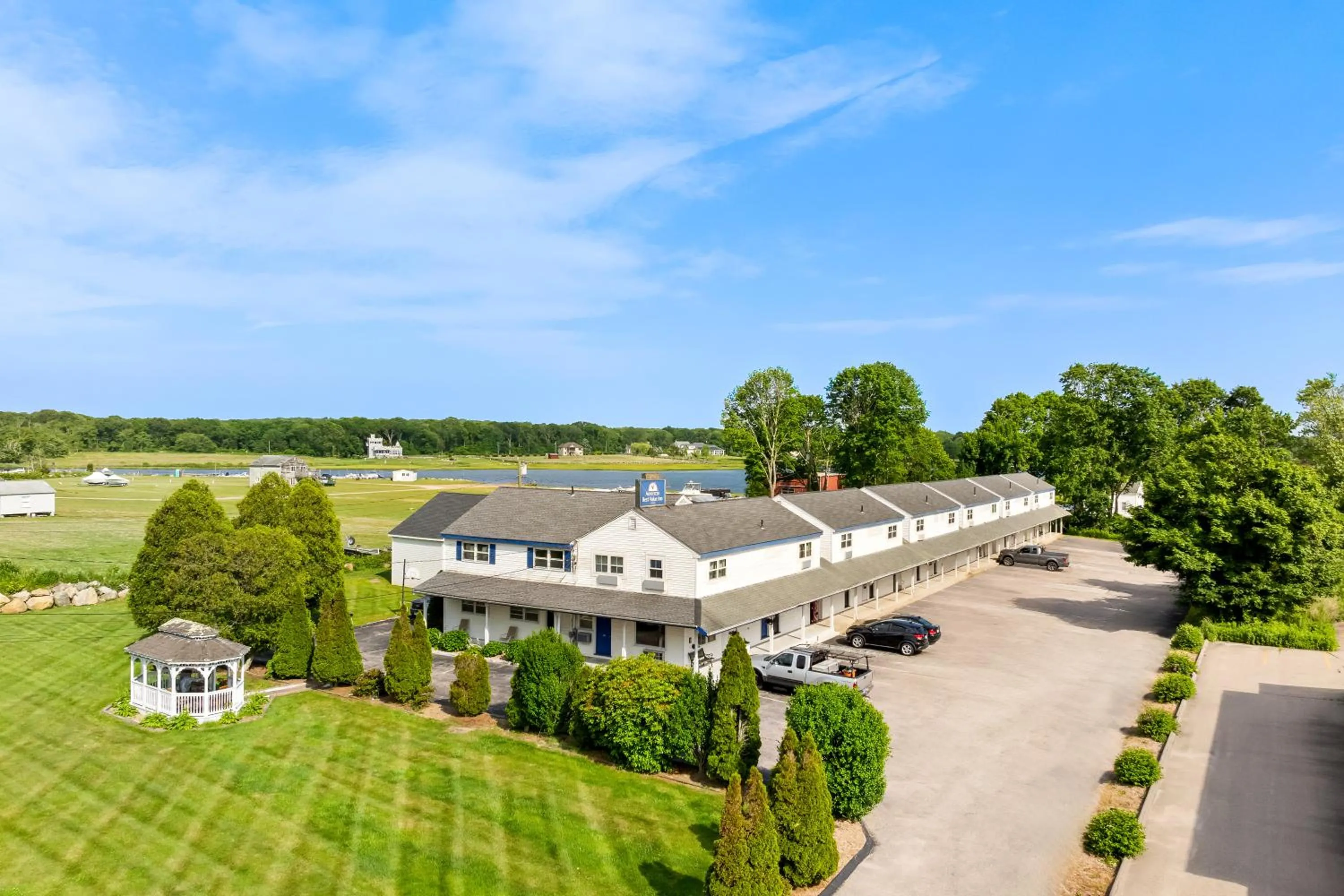 Property building in Americas Best Value Inn Stonington Mystic