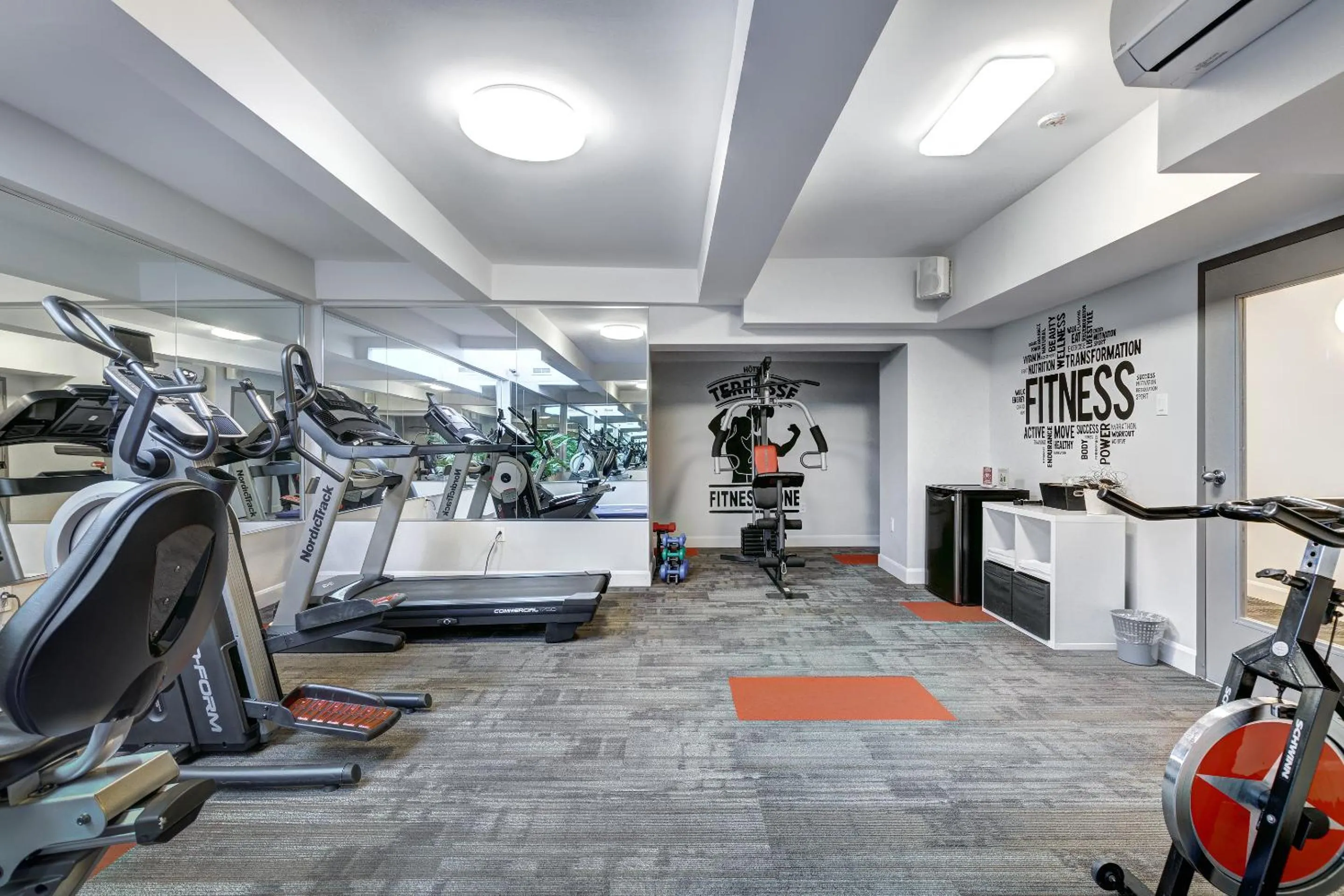 Fitness centre/facilities in Terrasse Royale Hotel