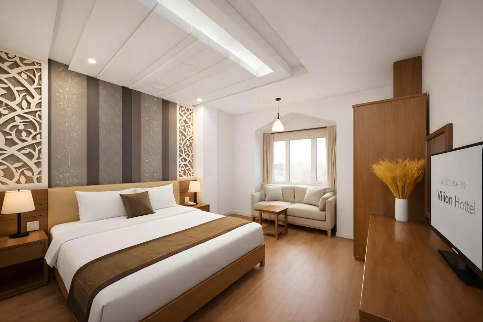 Bed in Vilion Boutique Hotel Ben Thanh