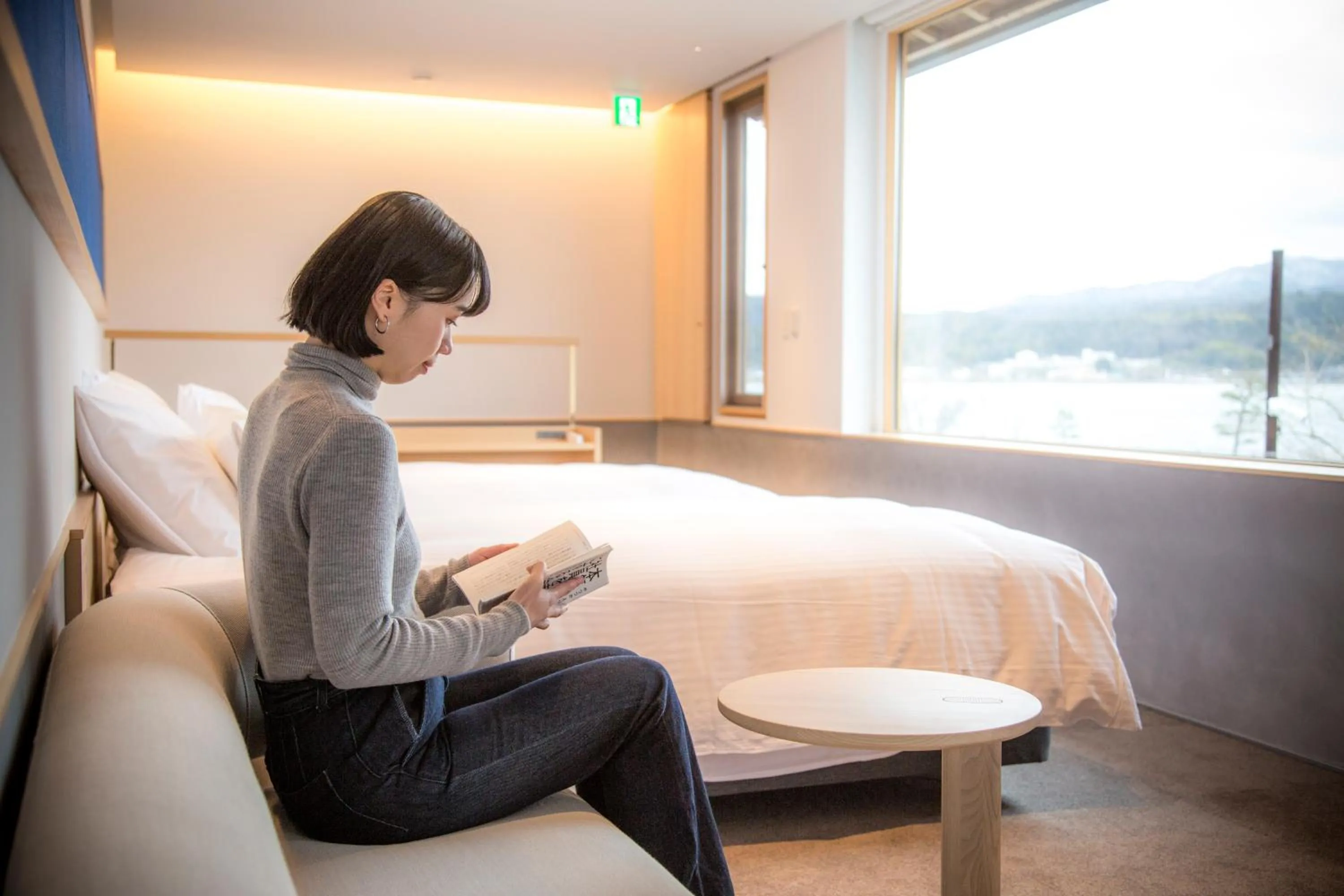 Bed in Hotel Kitanoya