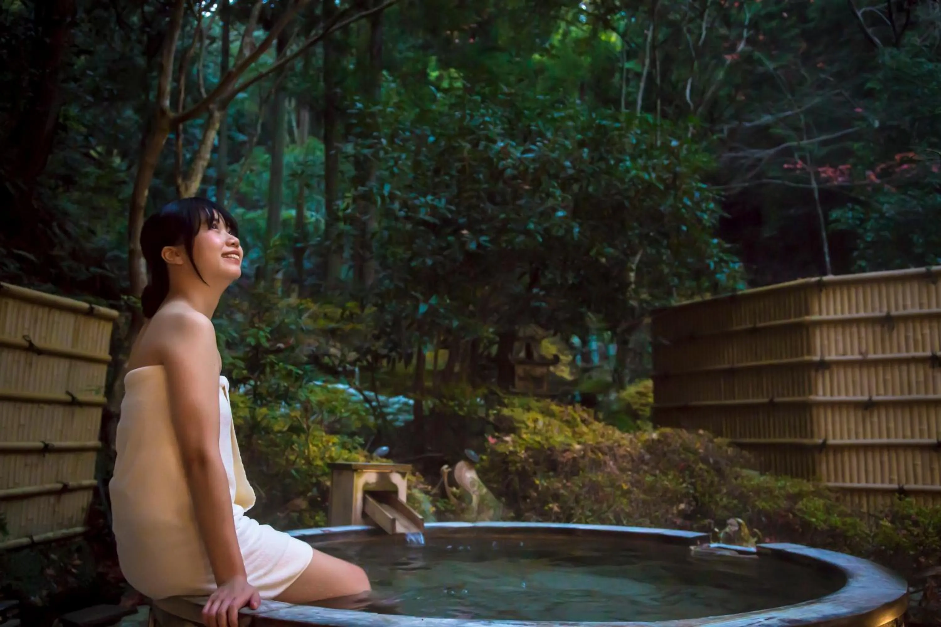 Open Air Bath in Hotel Kitanoya