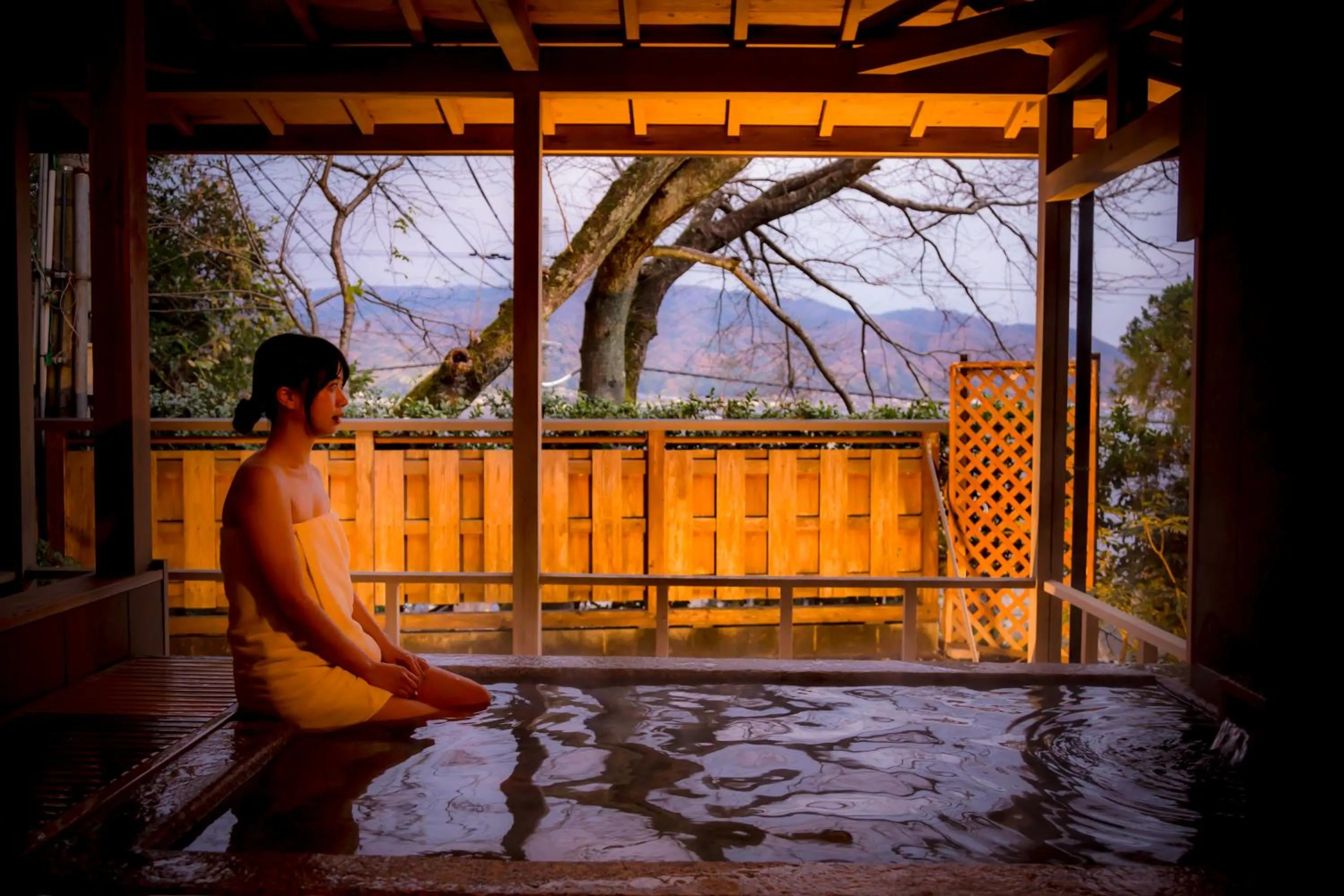 Open Air Bath in Hotel Kitanoya