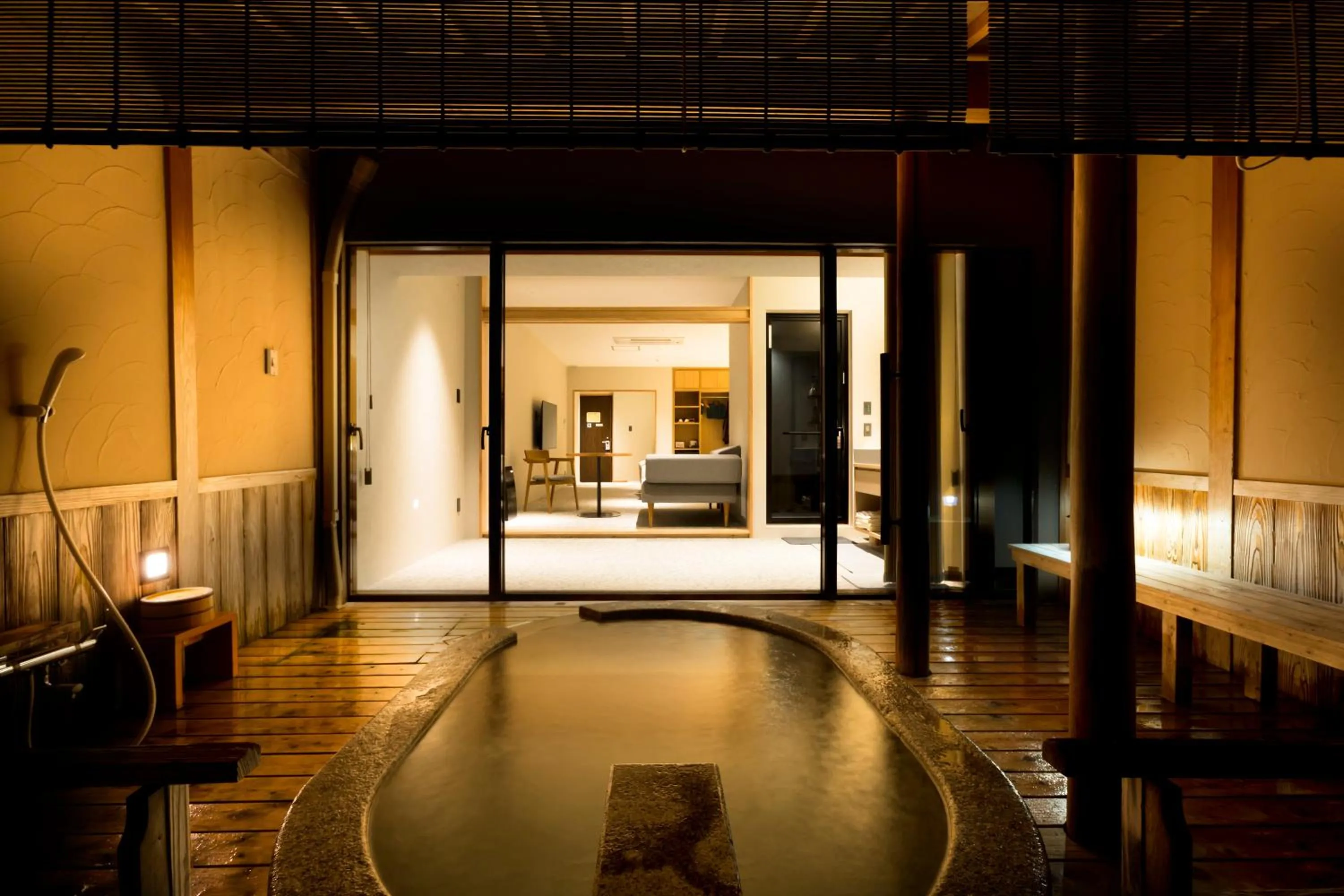 Hot Spring Bath in Hotel Kitanoya
