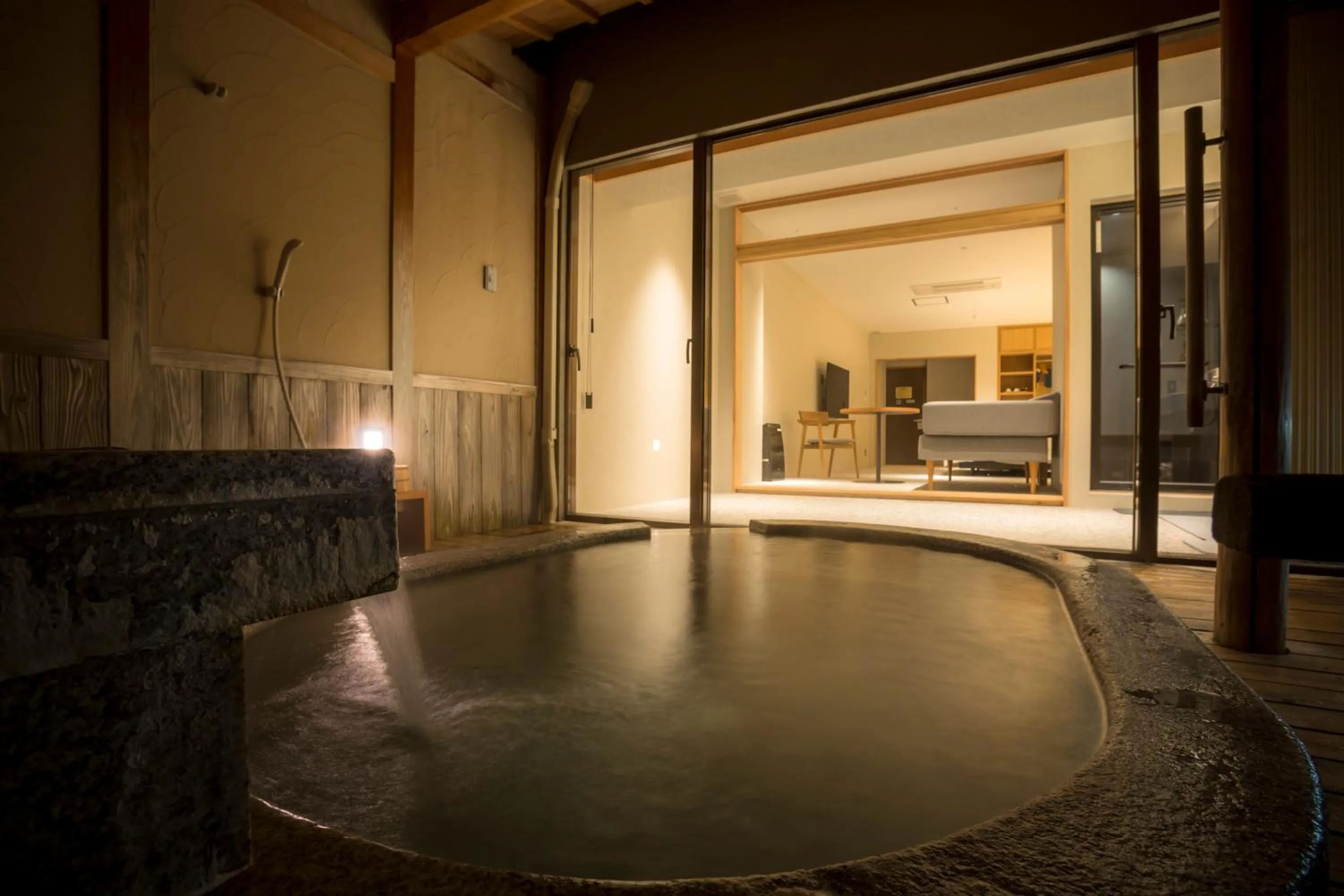 Hot Spring Bath in Hotel Kitanoya