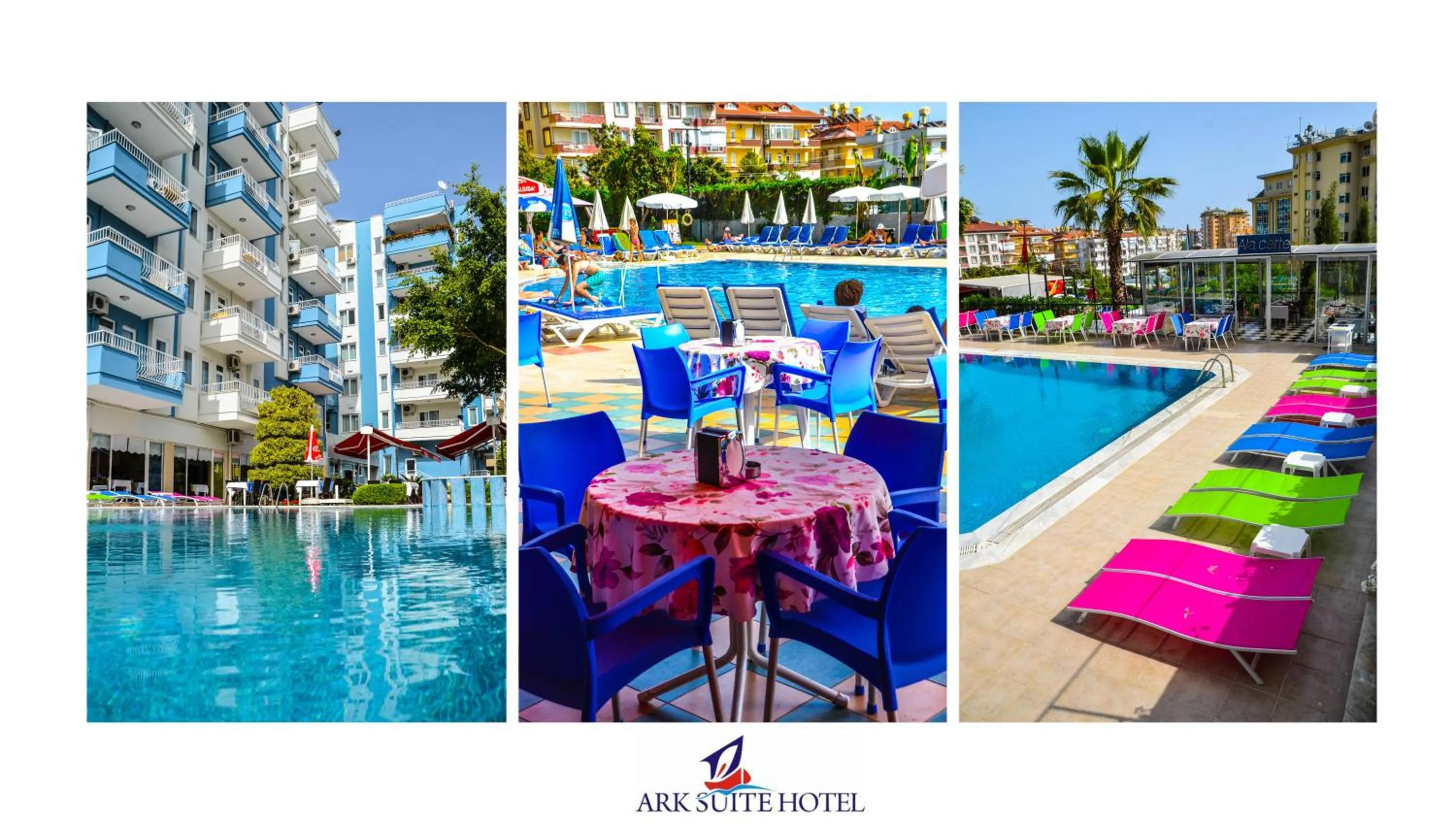 Pool view in Ark Apart and Suite Hotel