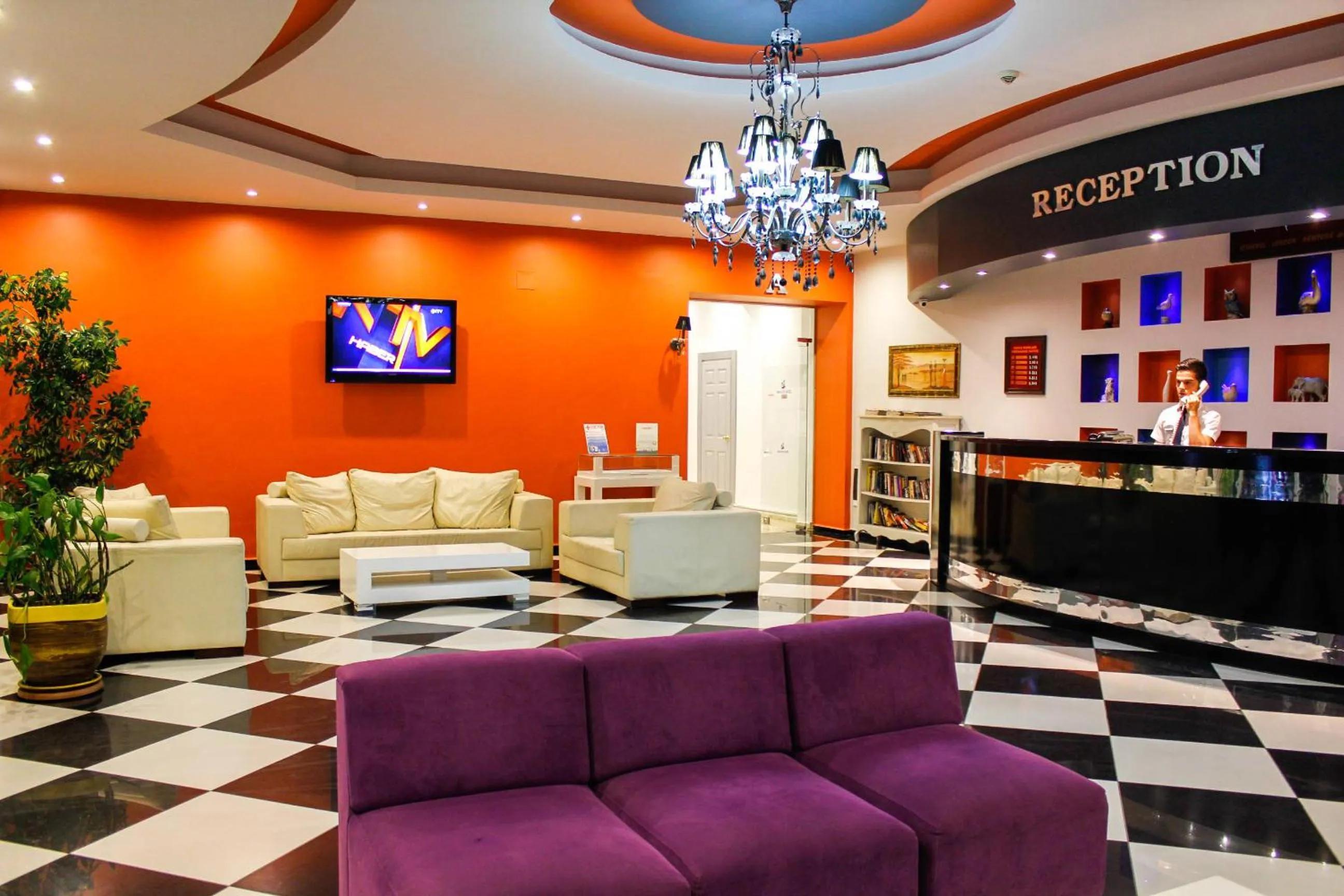 Lobby or reception in Ark Apart and Suite Hotel