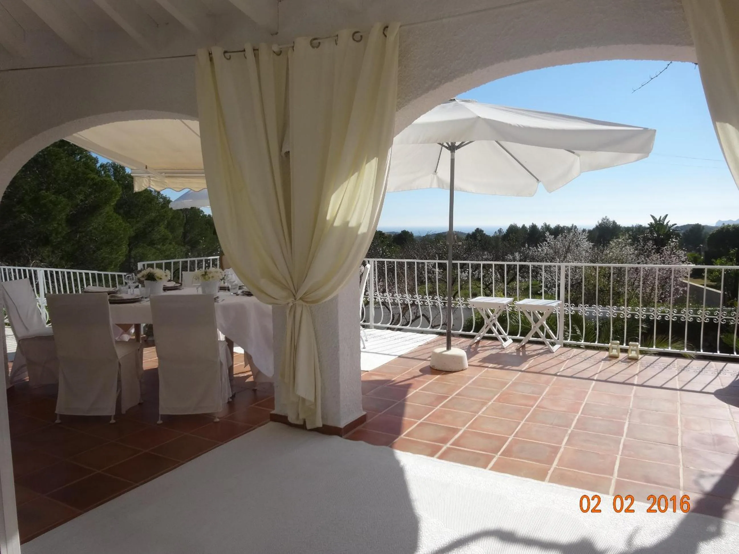 Garden view in Casa Blanca