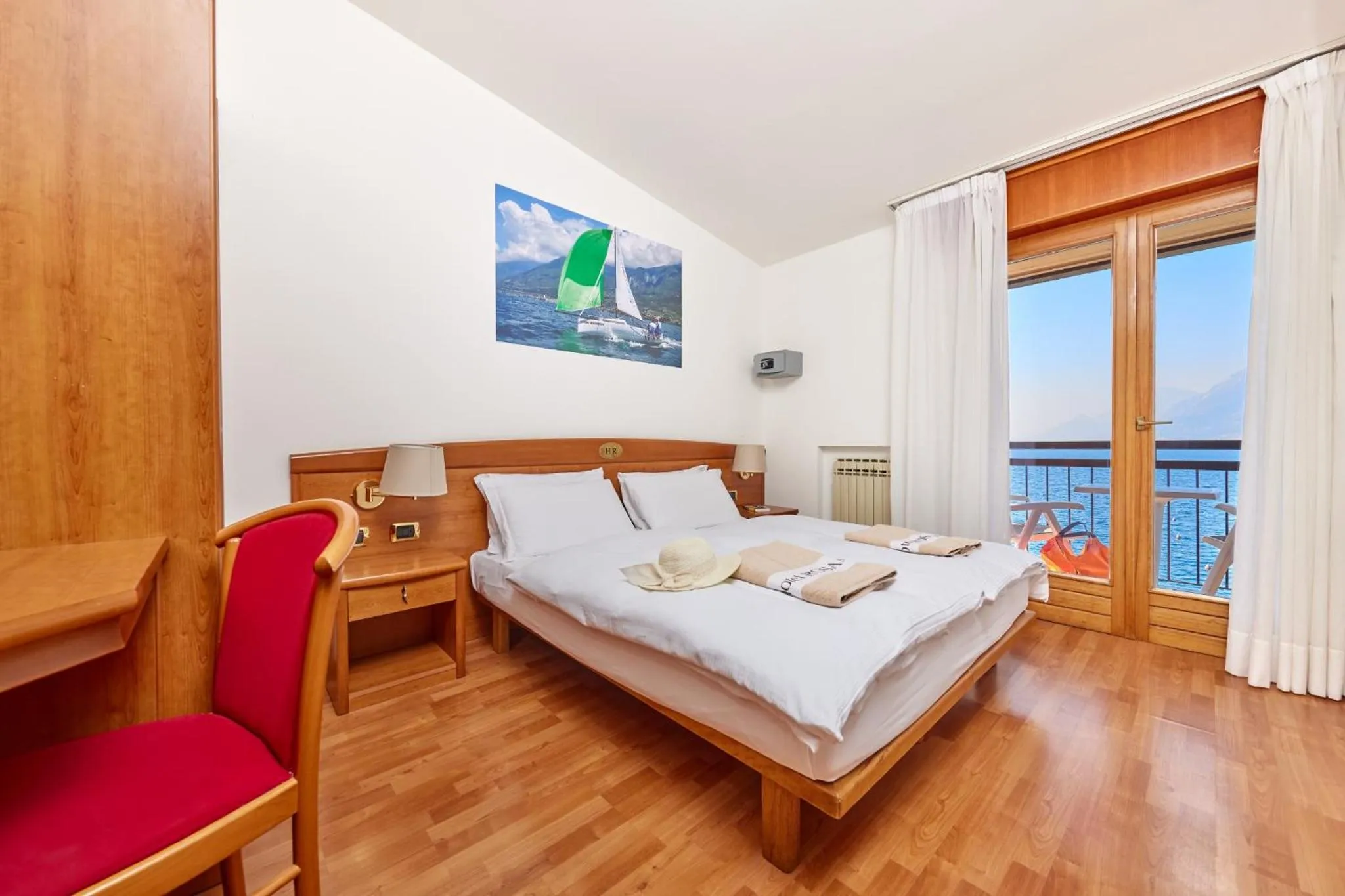 View (from property/room), Bed in Beach Hotel Rosa