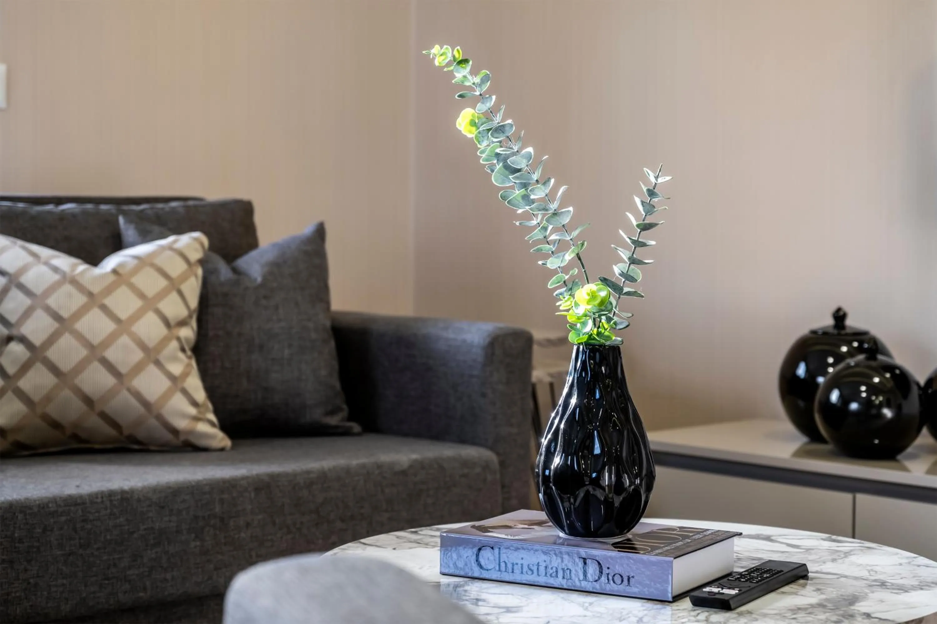 Living room in Çırağan Apart Bosphorus