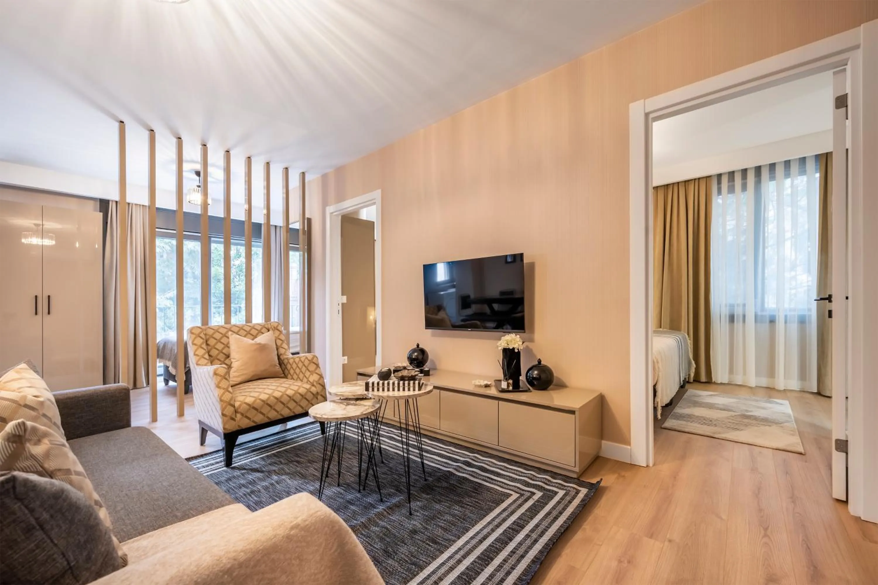 Living room in Çırağan Apart Bosphorus