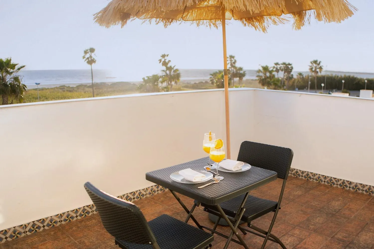 Balcony/Terrace in Hotel Playa Conil - Beachfront Studios & Suites