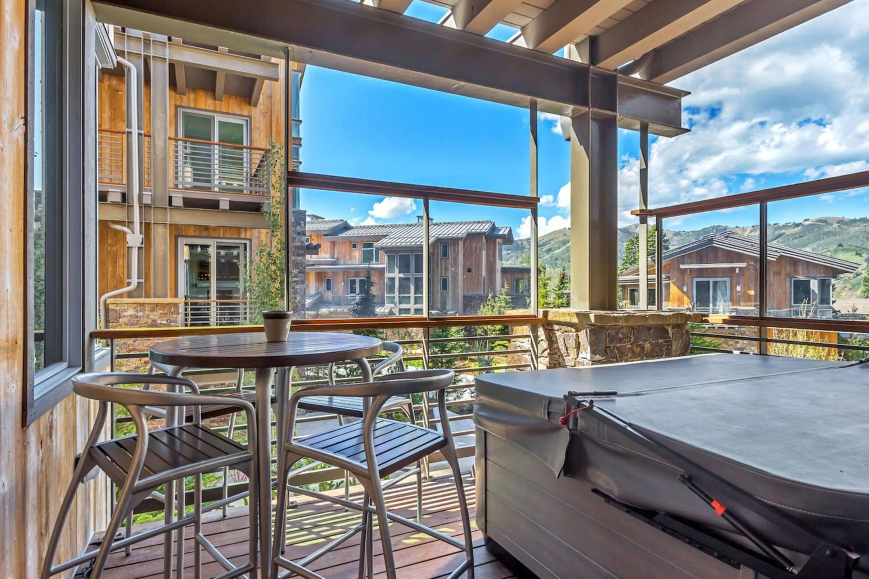 Patio in Stein Eriksen Residences