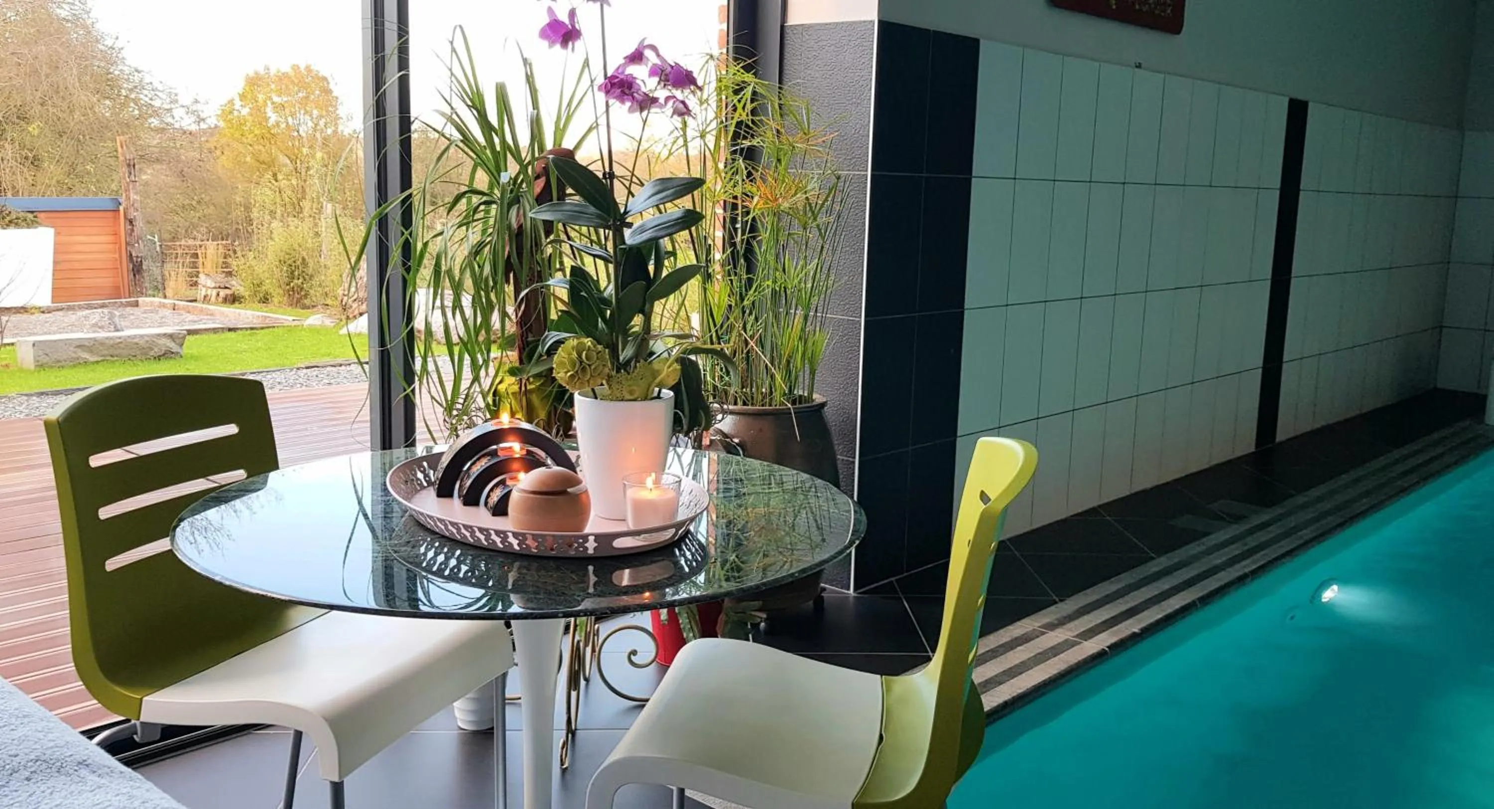 Garden view in Il etait une ferme