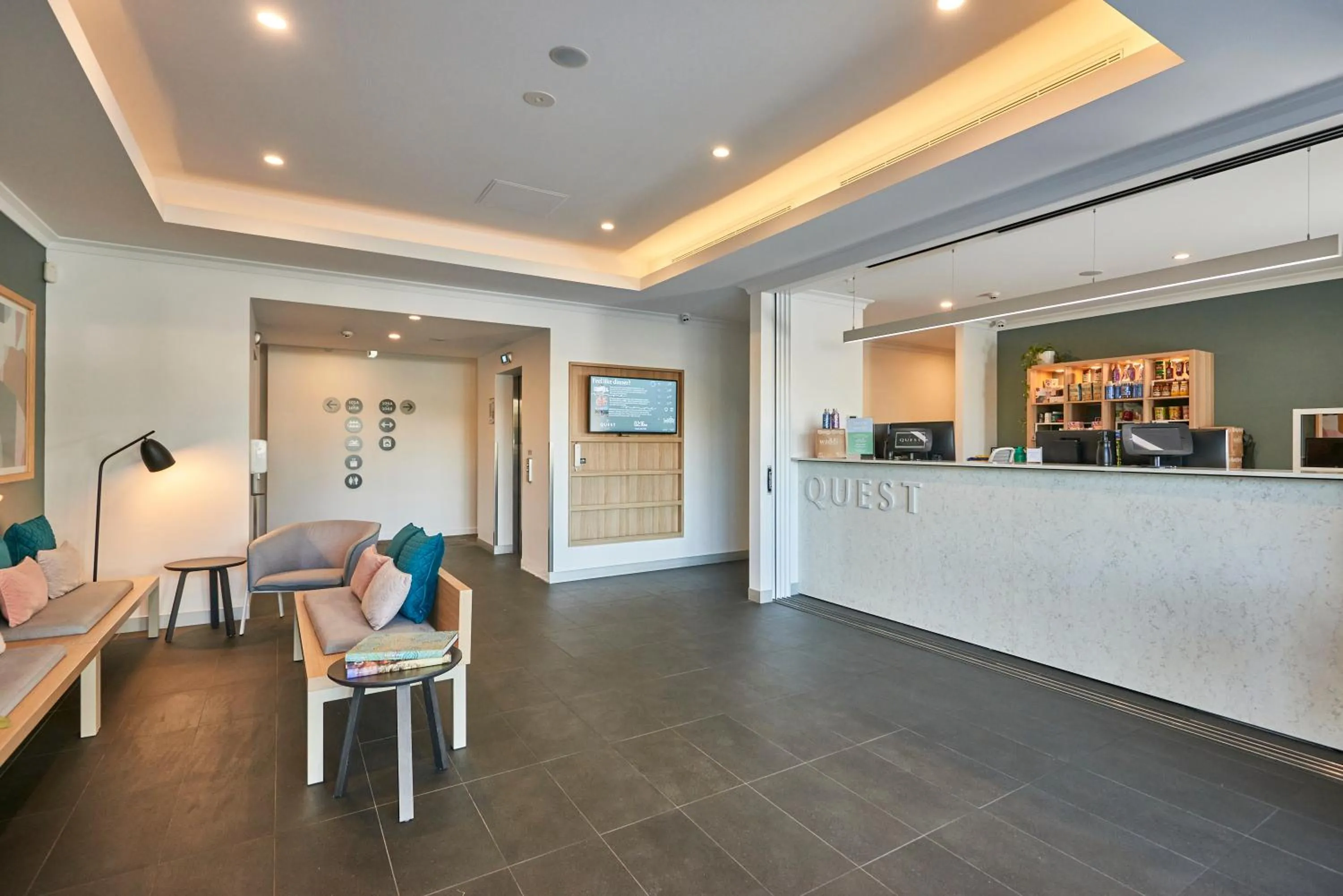 Lobby or reception in Quest Cannon Hill