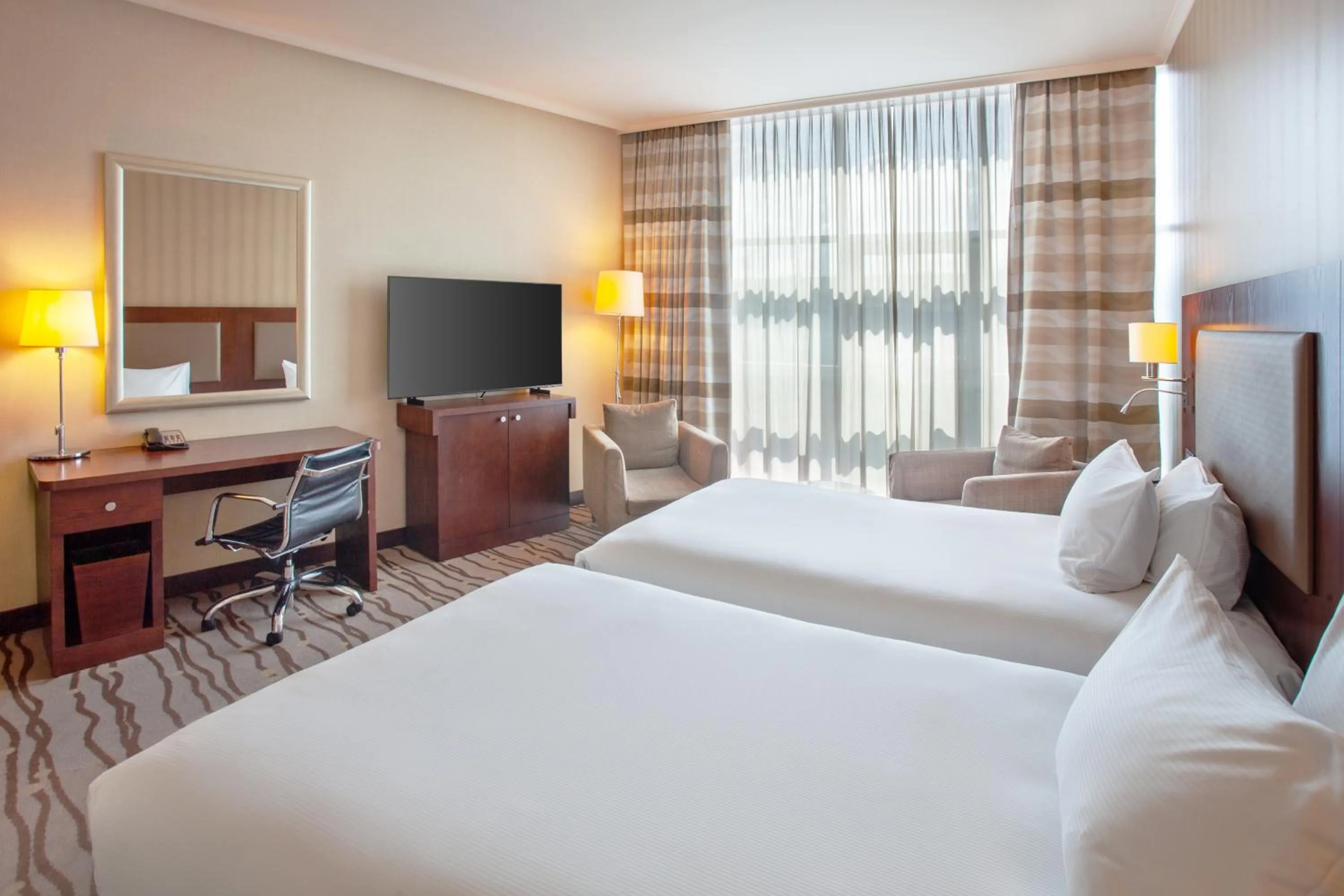 Bed in DoubleTree by Hilton Bratislava