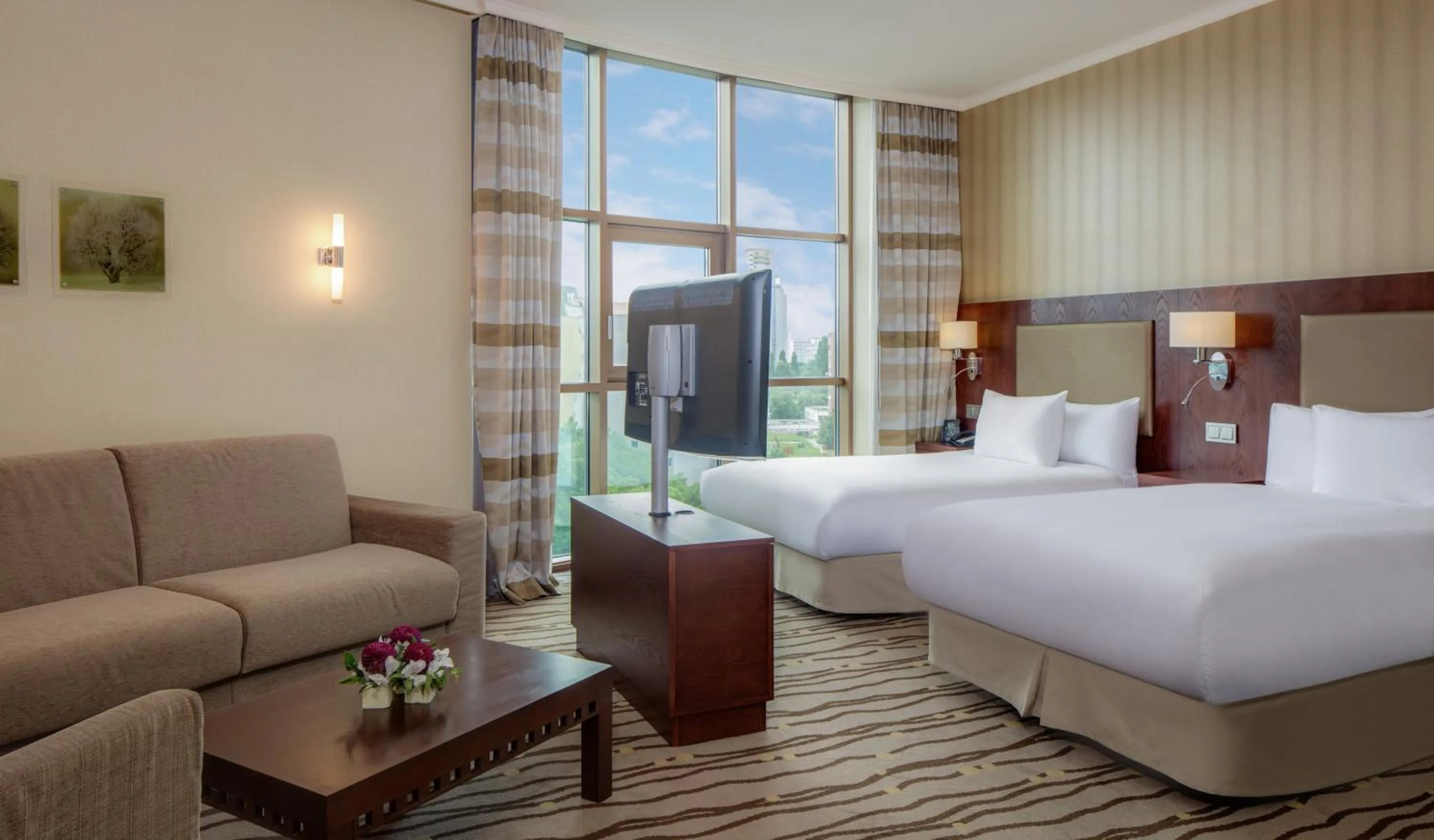 Bed in DoubleTree by Hilton Bratislava