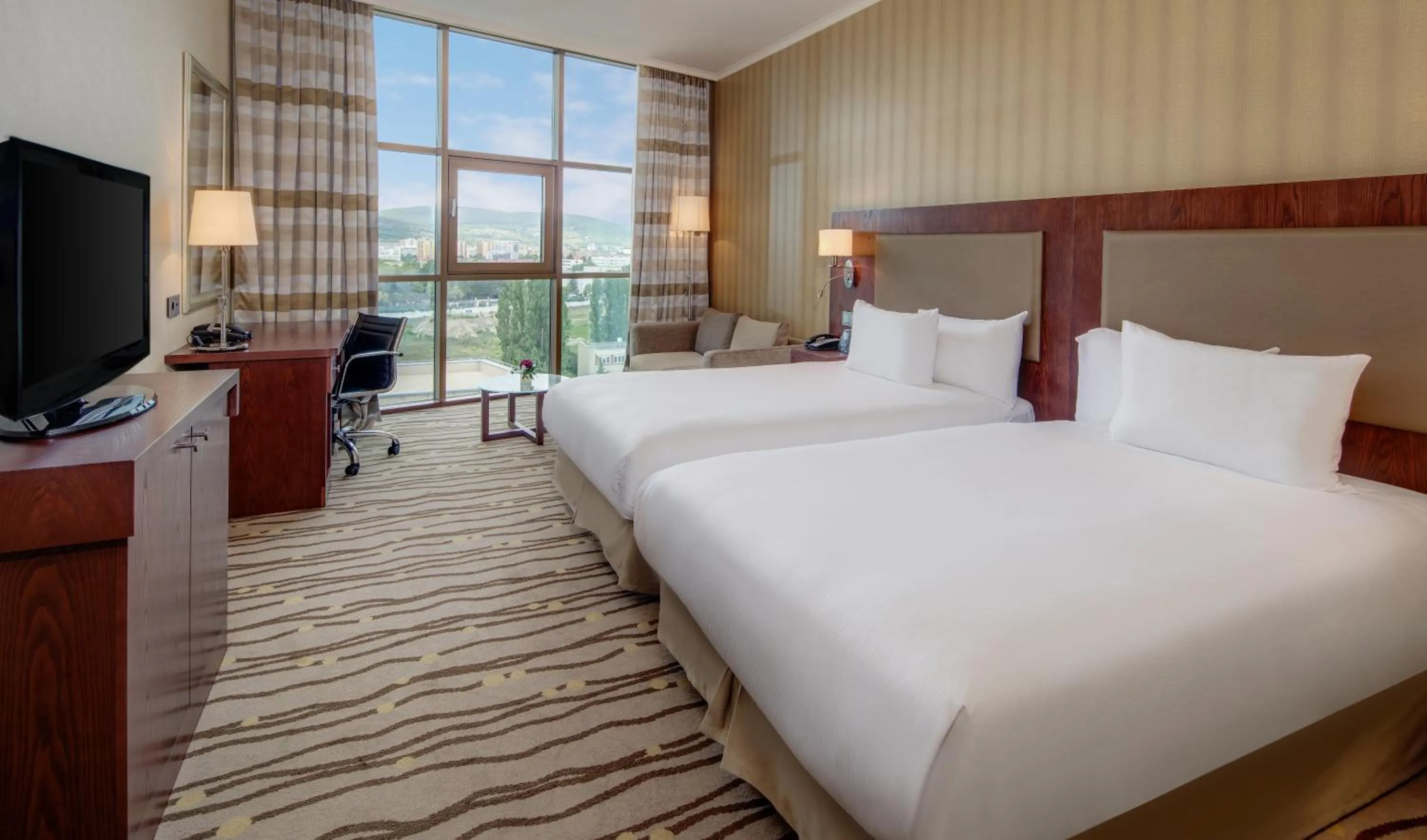 Bed in DoubleTree by Hilton Bratislava