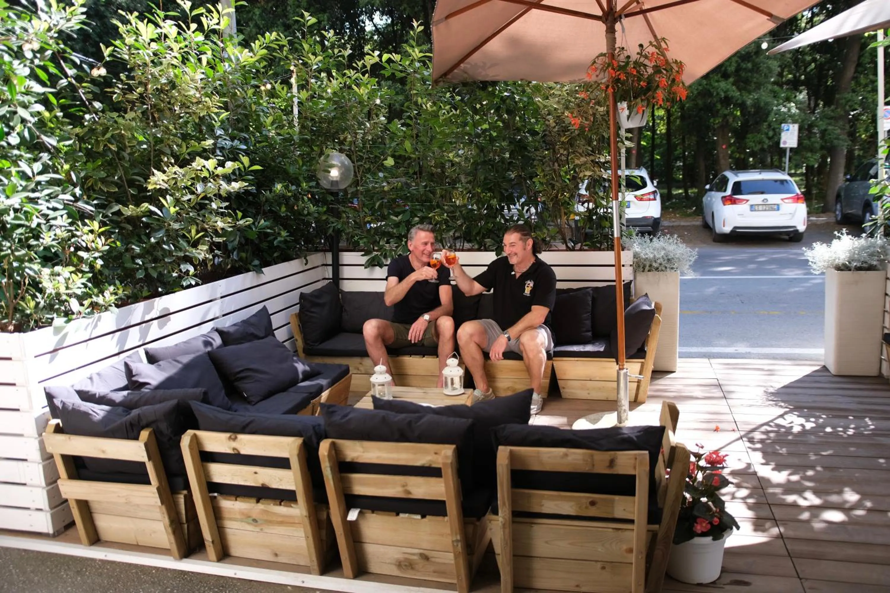 Patio in Hotel Tahiti