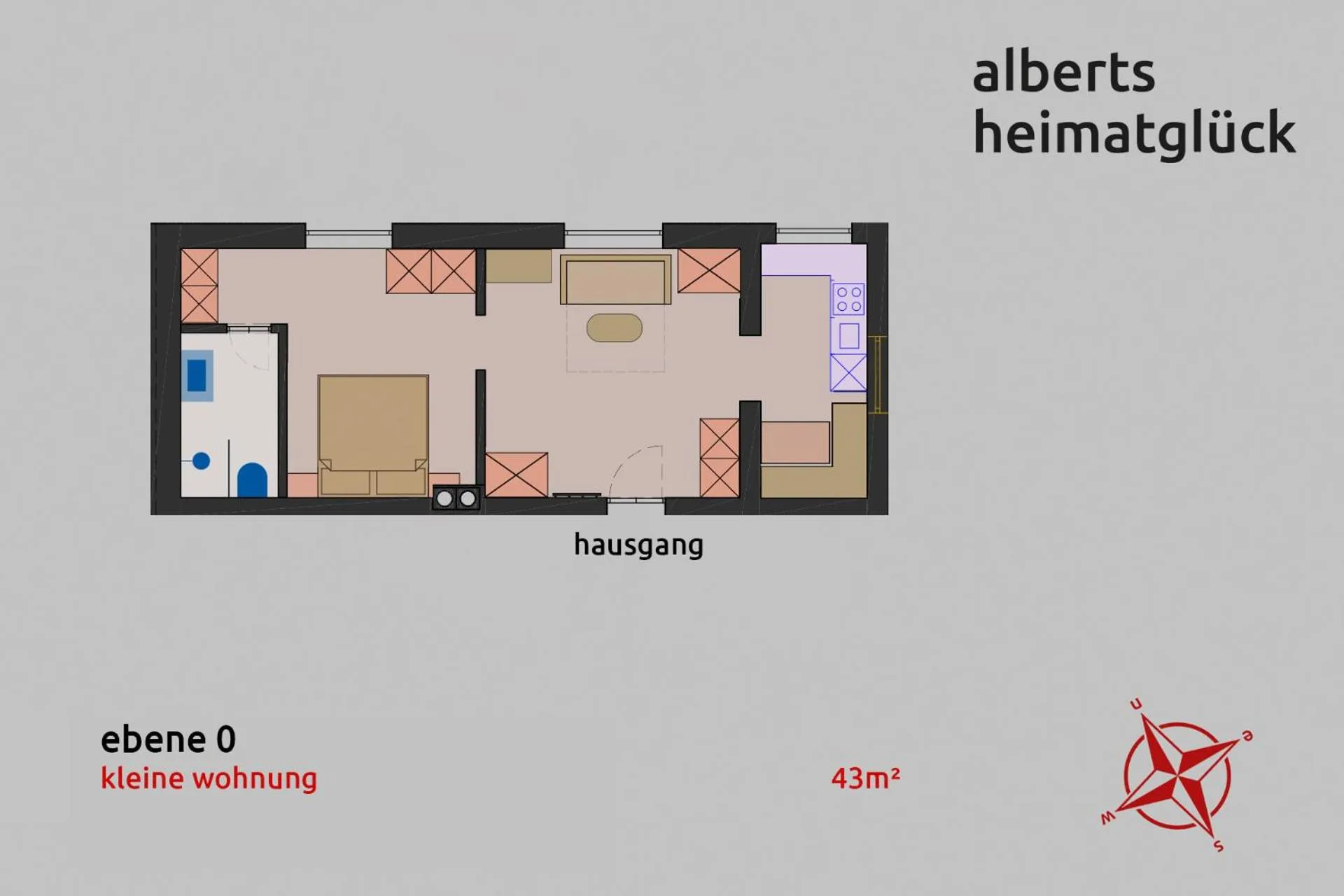 Floor plan in Alberts Heimatglück