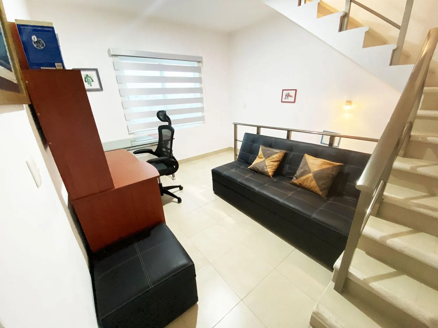 Seating area in Geek-Chic Townhouse
