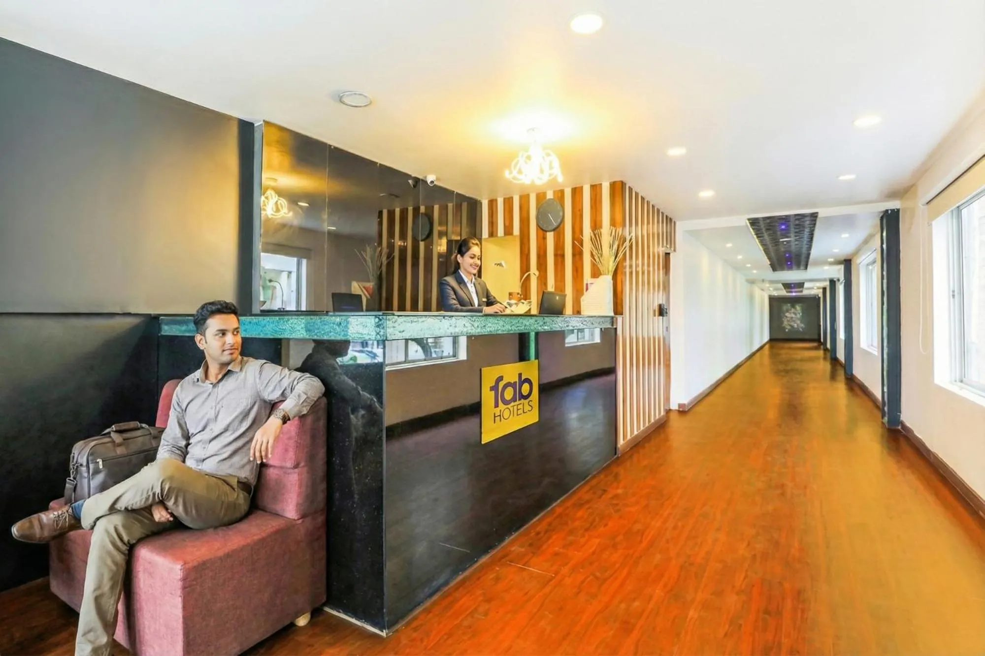 Lobby or reception in FabHotel Berry's