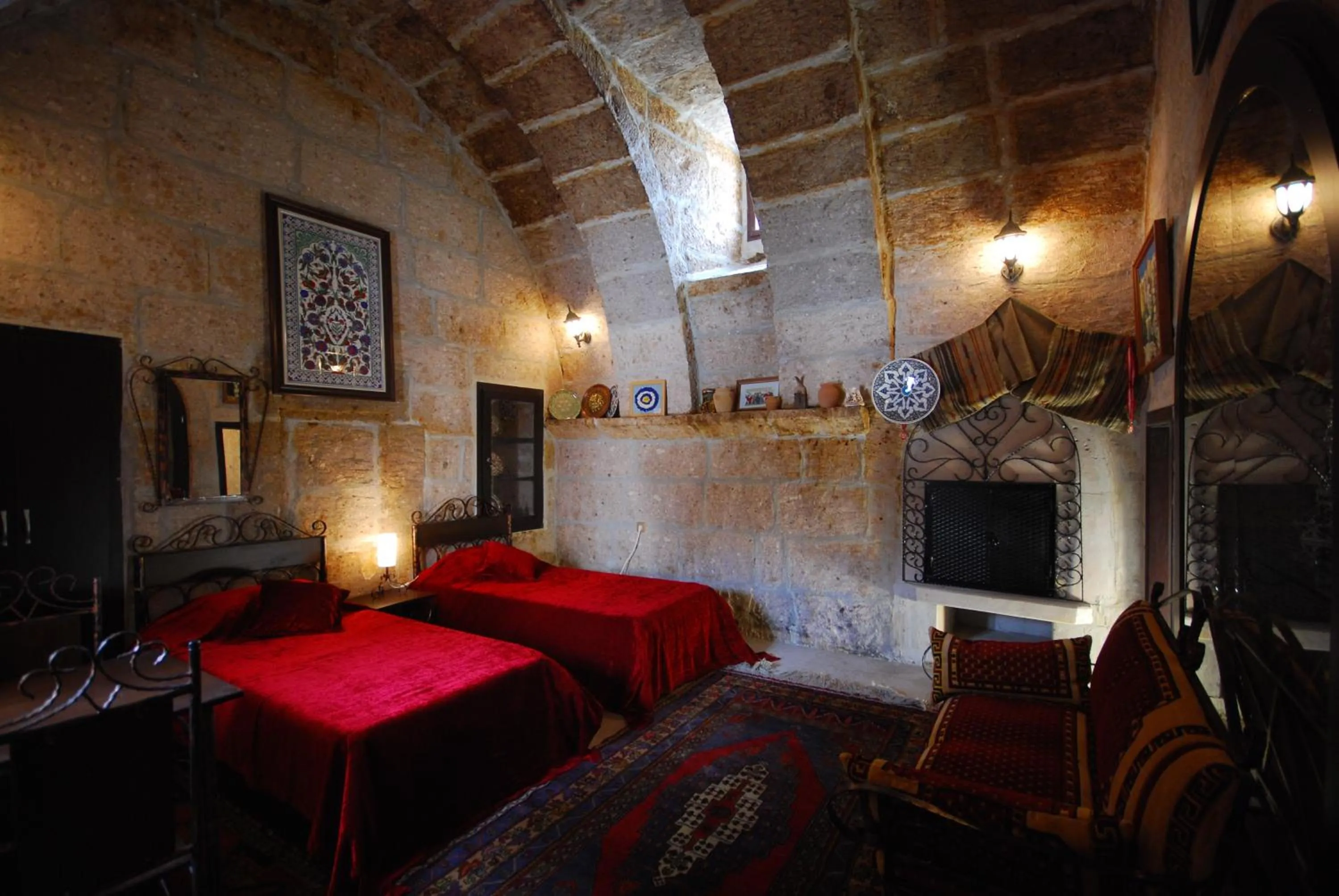 Decorative detail, Bed in Kapadokya Ihlara Konaklari & Caves