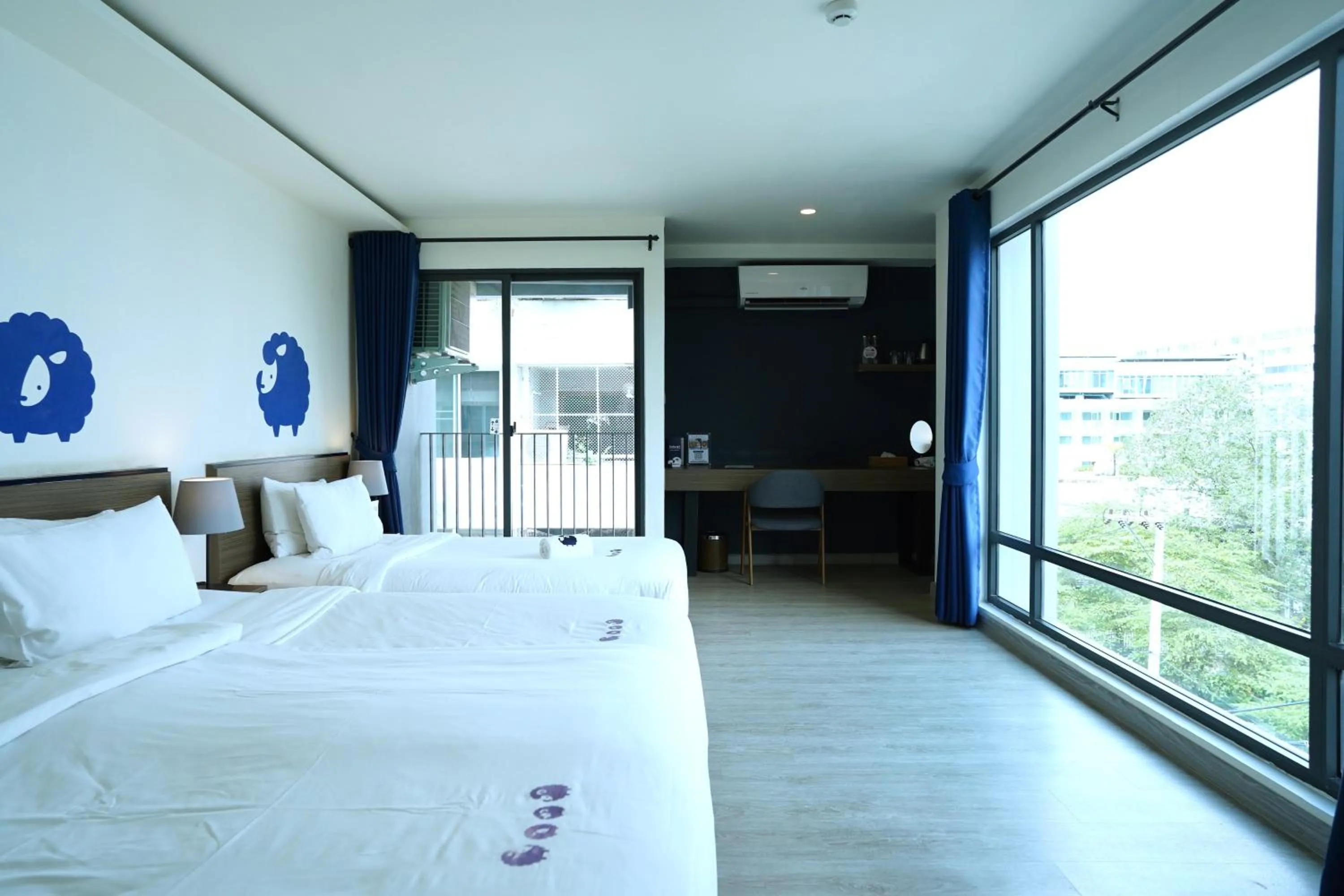 View (from property/room), Bed in Kokotel Chiang Mai Nimman