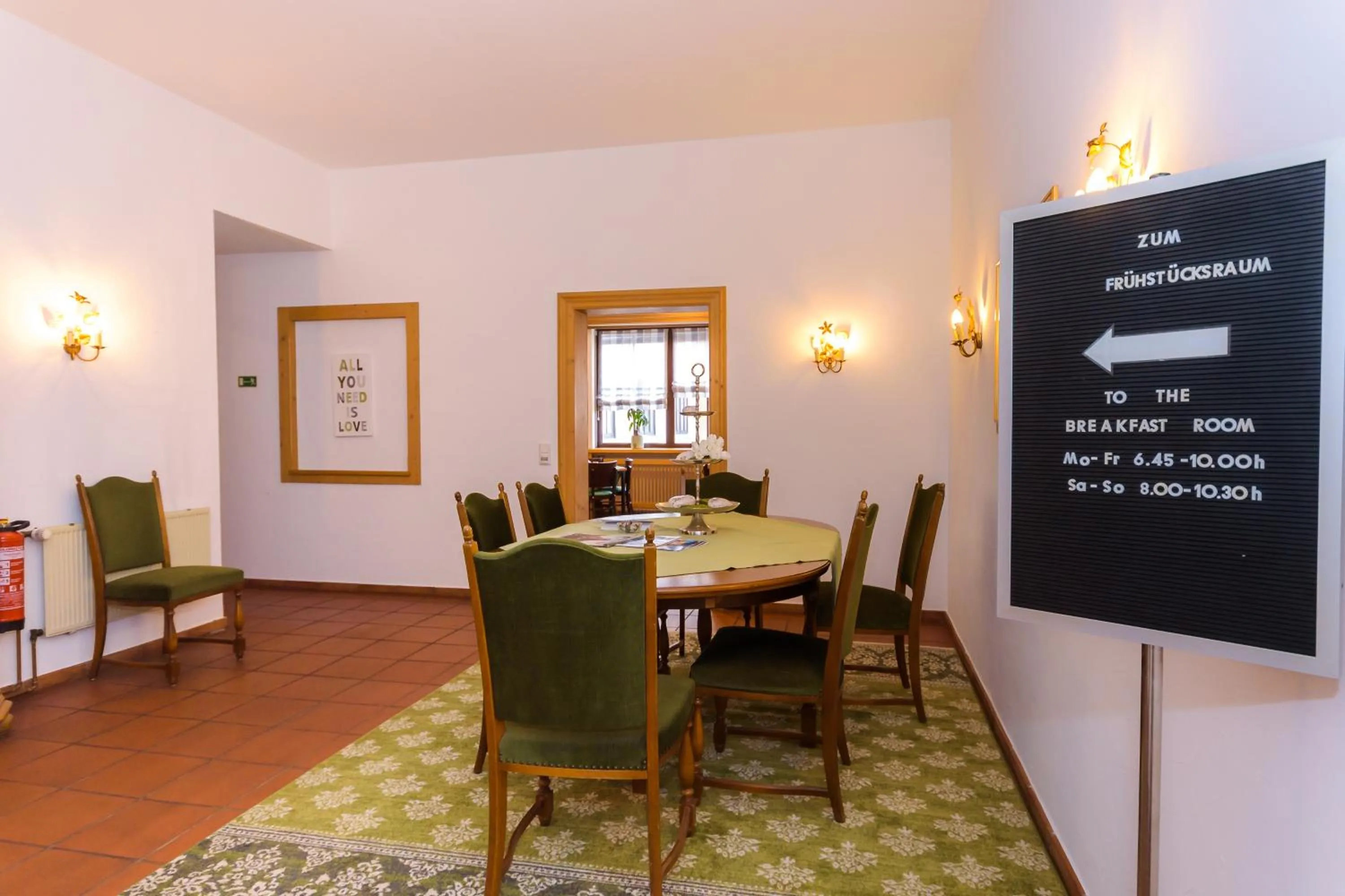 Seating area in Landhotel Ölmühle