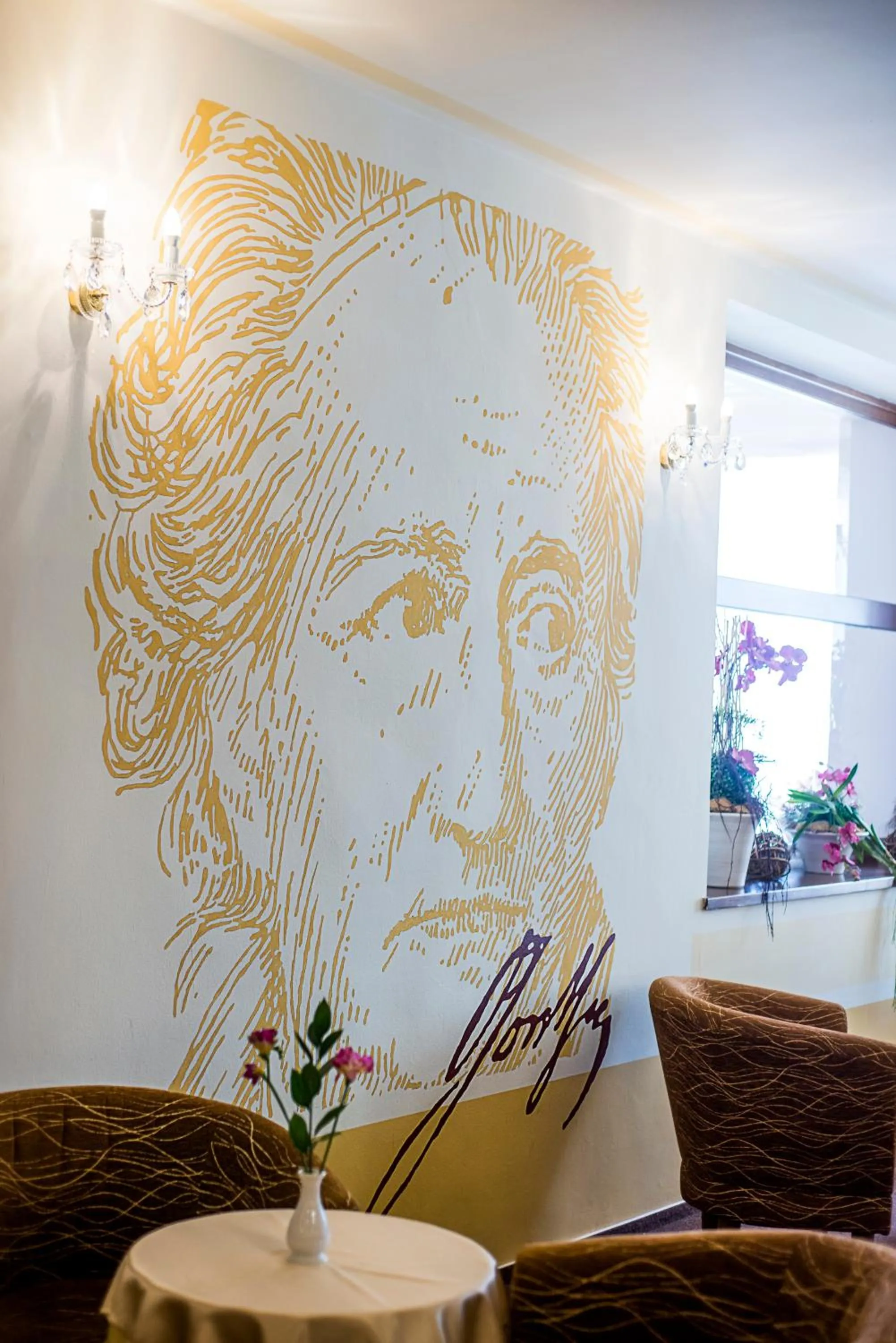 Decorative detail in Spa Hotel Goethe