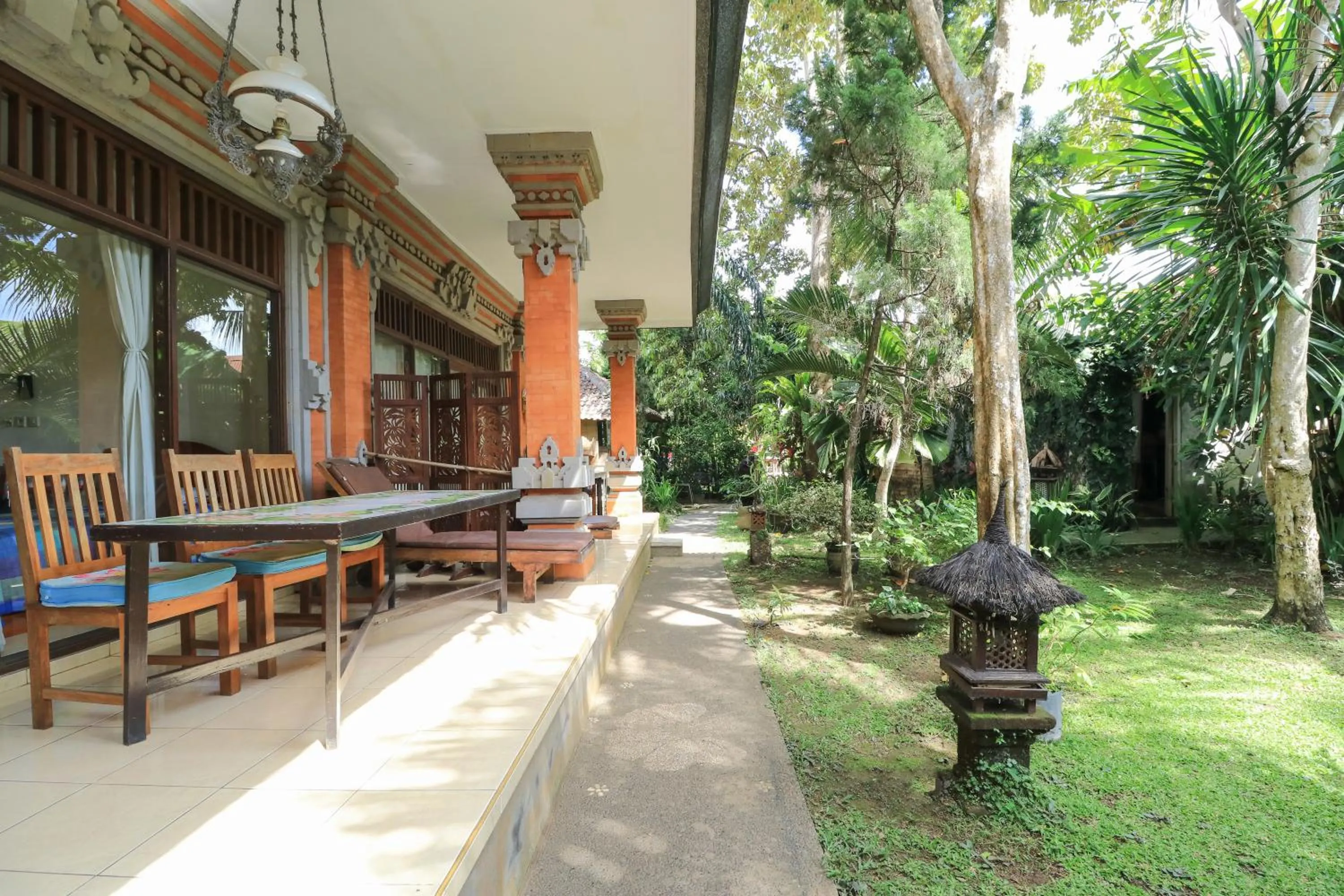 Garden view in Rahayu House Ubud