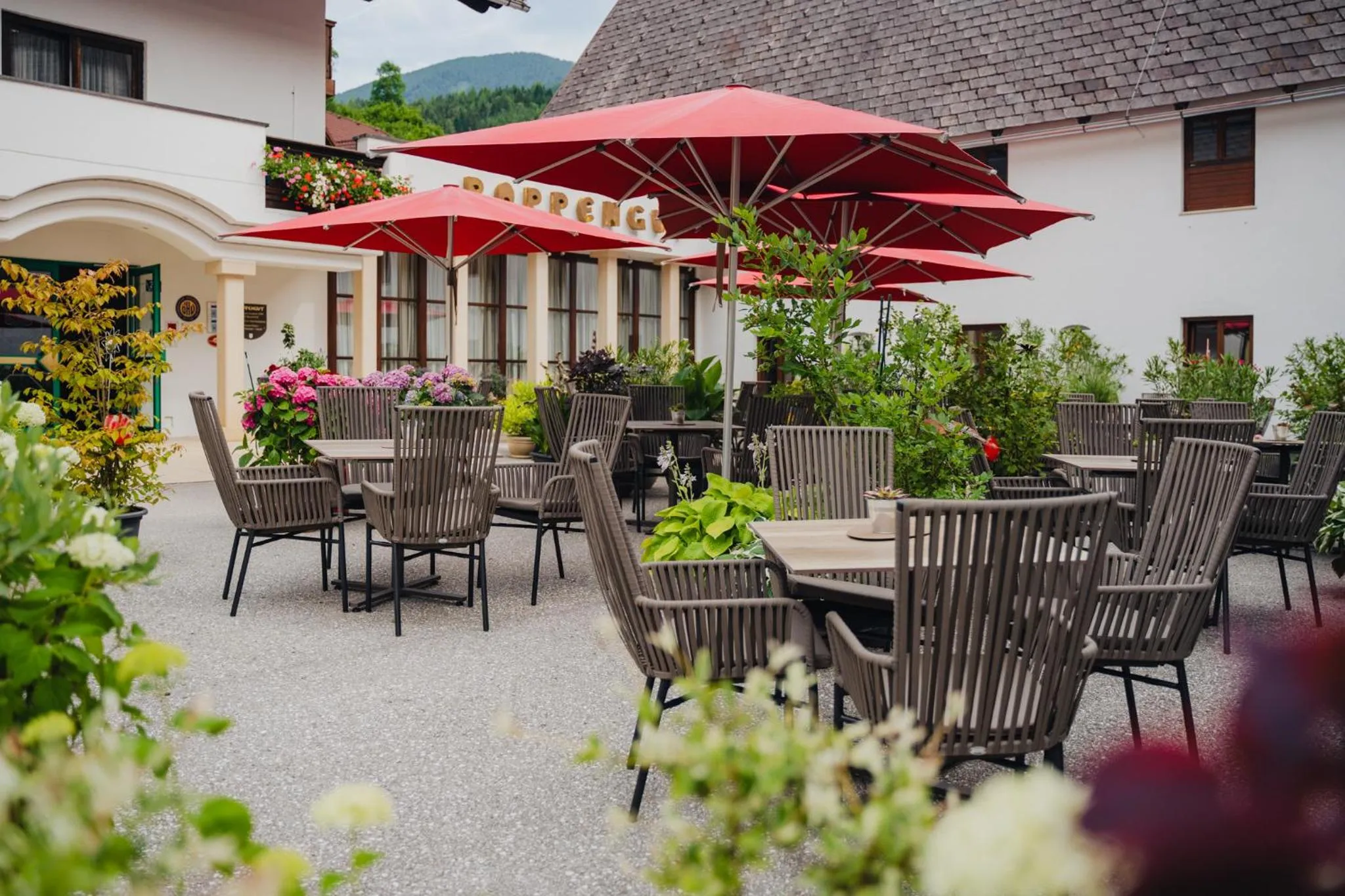 Balcony/Terrace in Relax- & Wanderhotel Poppengut