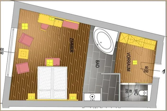 Floor plan in Relax- & Wanderhotel Poppengut