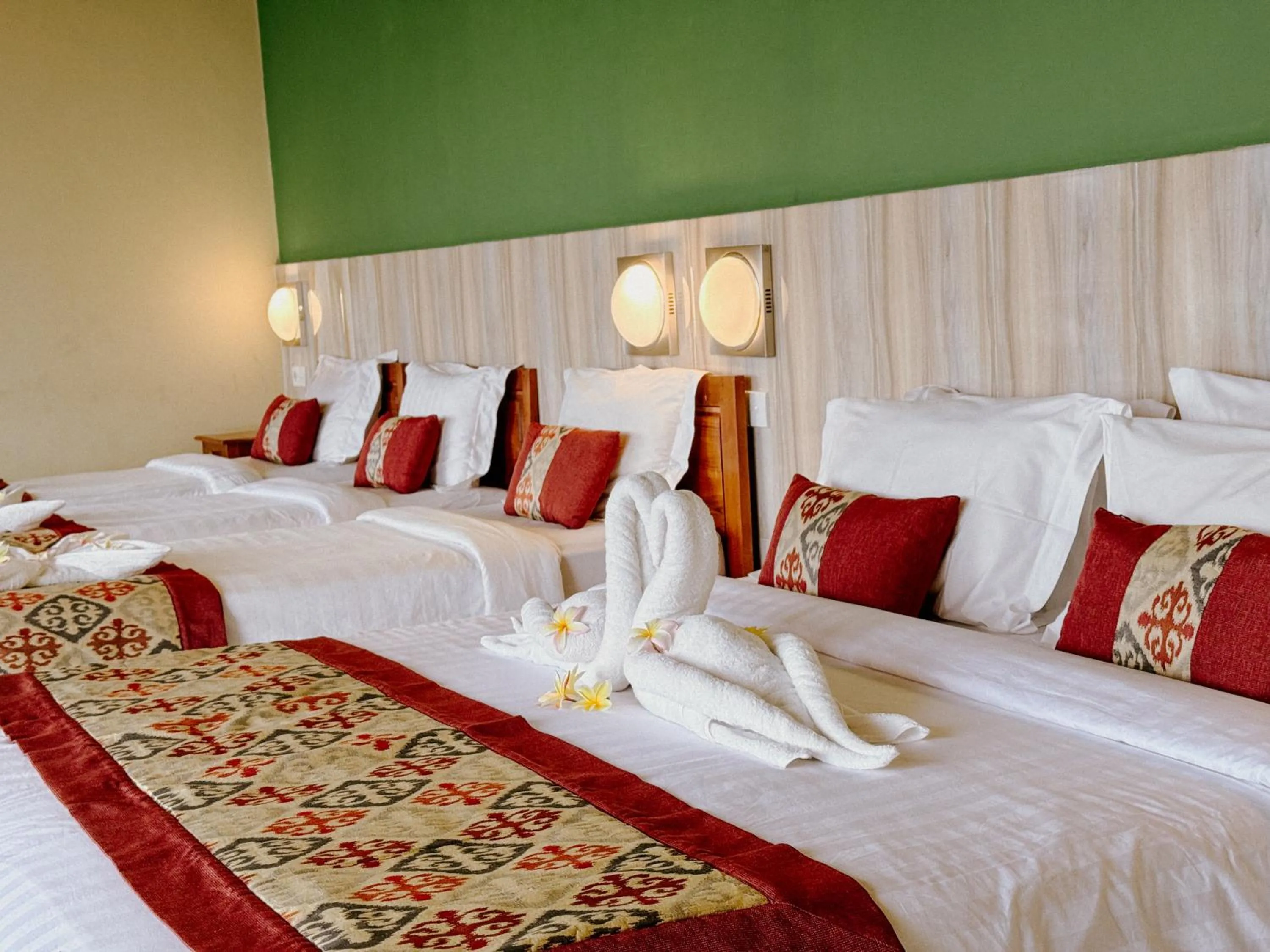 Bed in Amed Cafe & Hotel Kebun Wayan