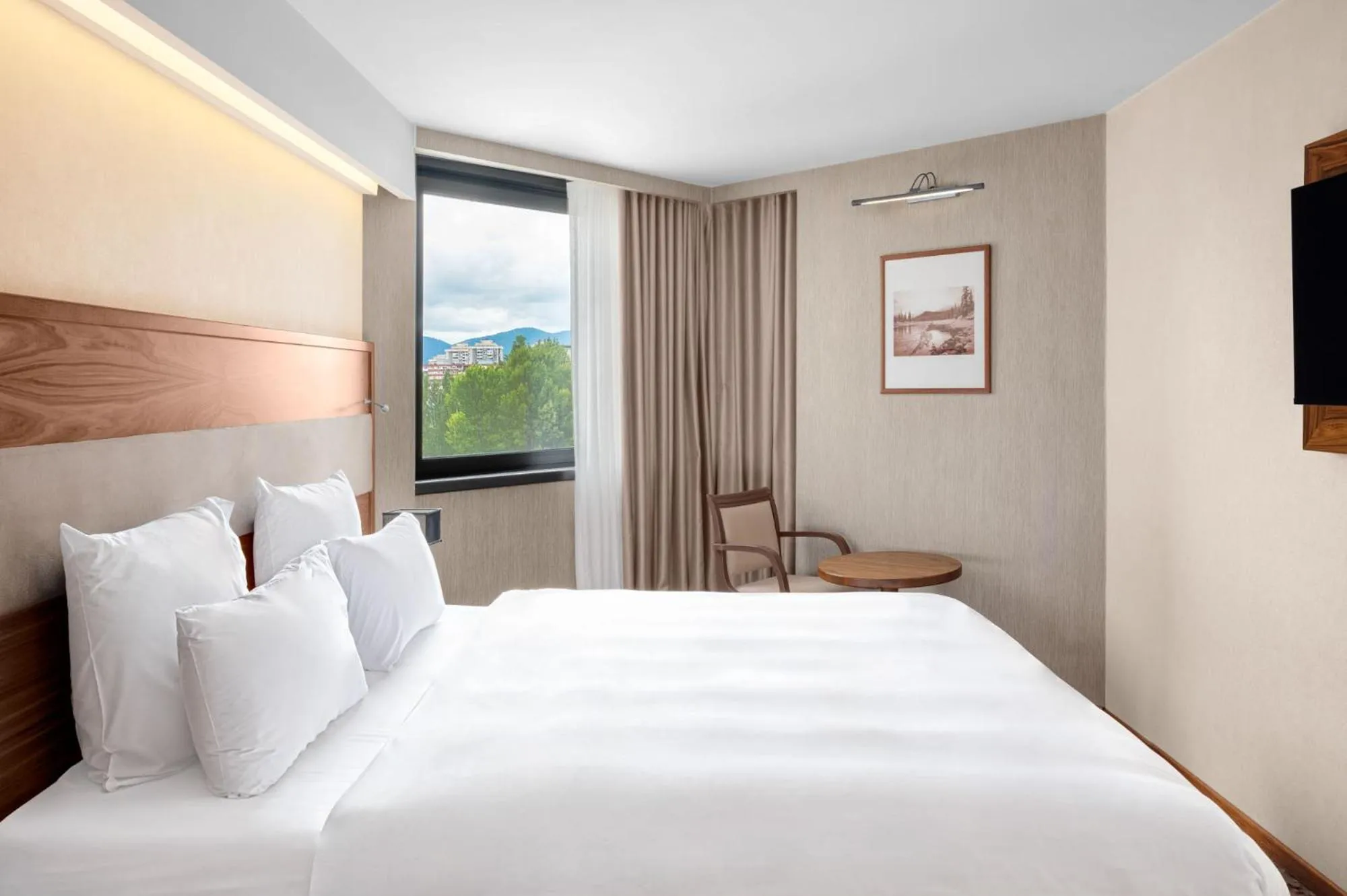 Bed in Movenpick hotel Sarajevo