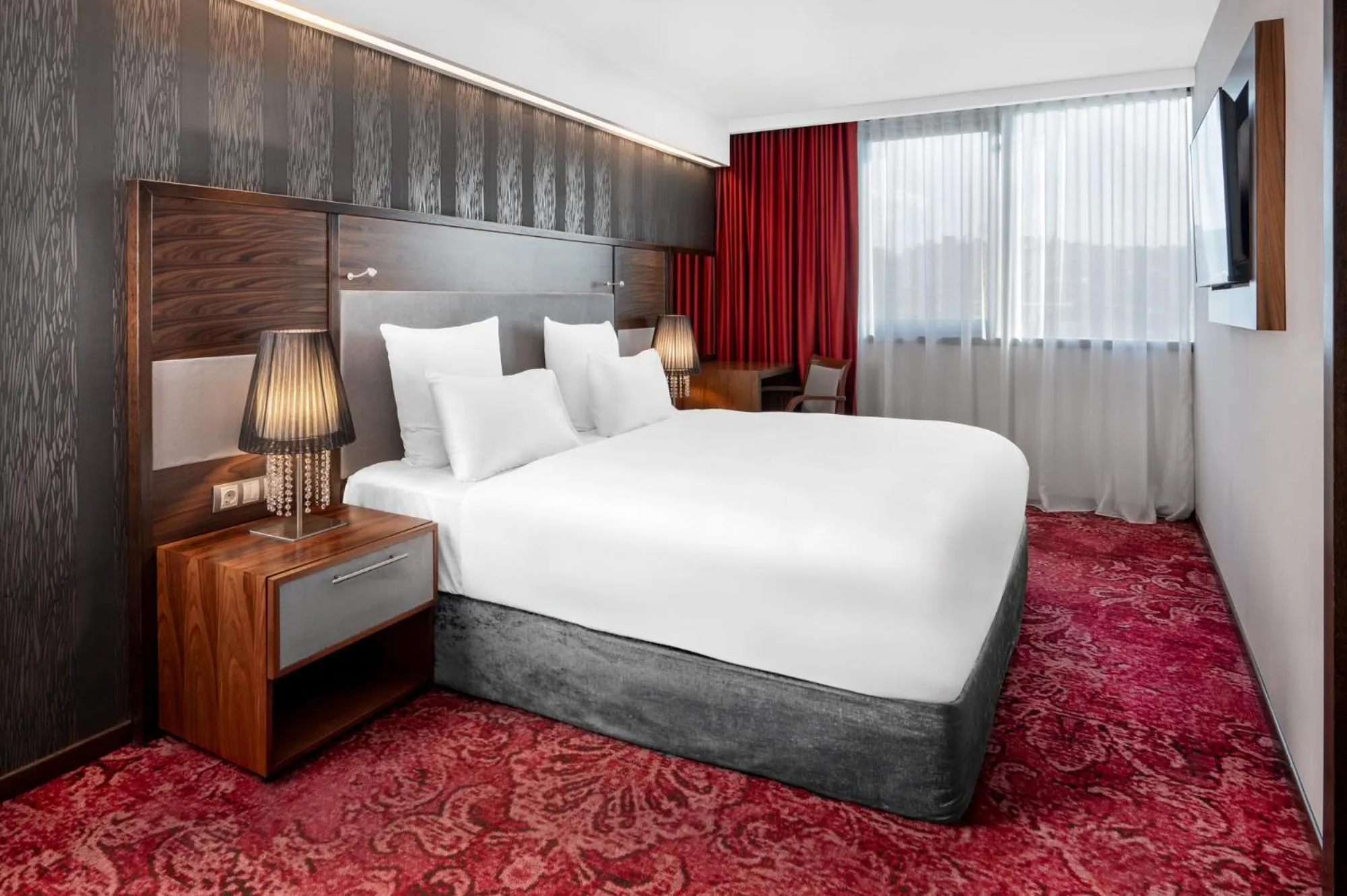 Bed in Movenpick hotel Sarajevo