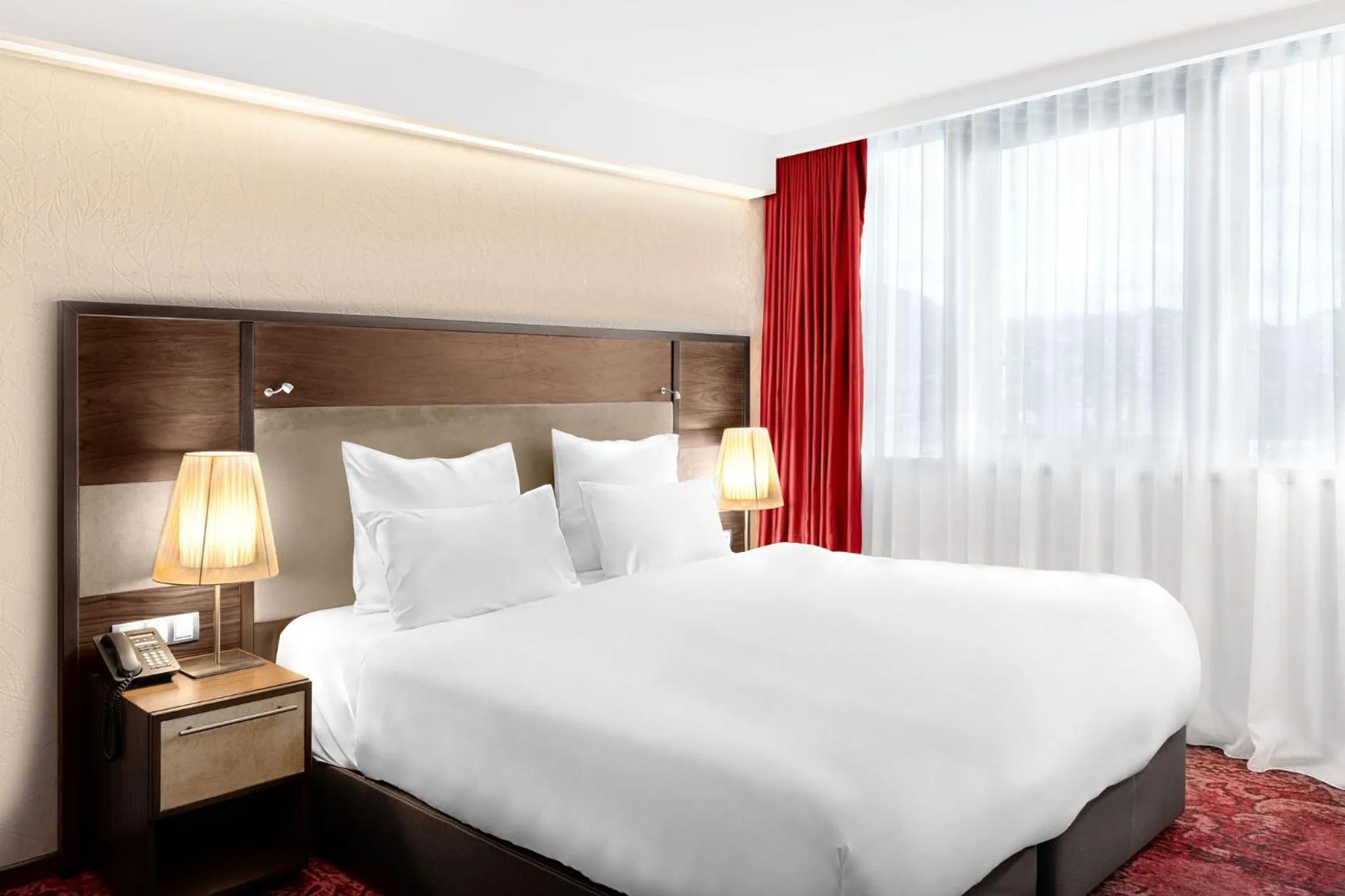 Bed in Movenpick hotel Sarajevo