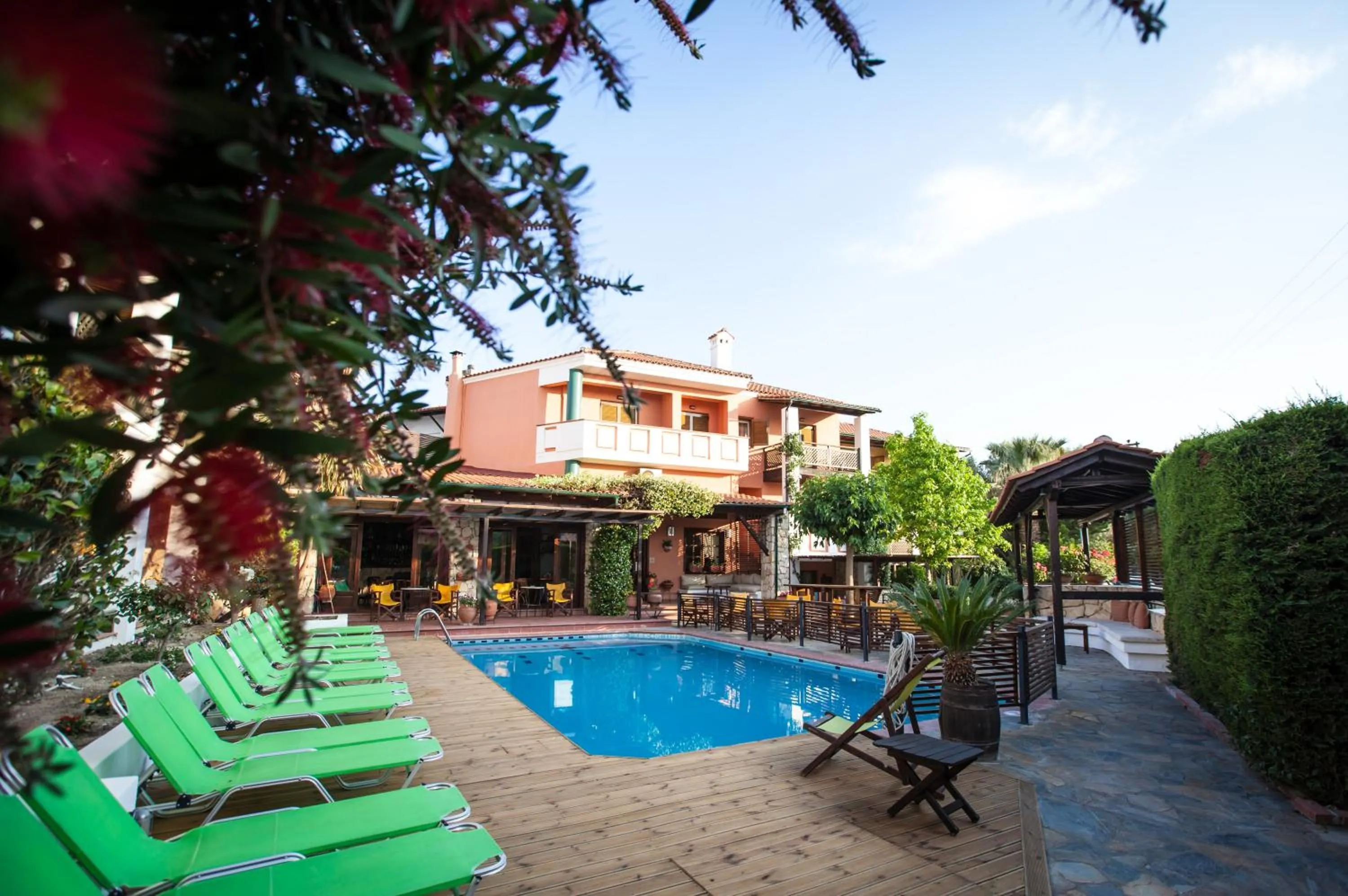 Pool view in Ammon Garden Hotel