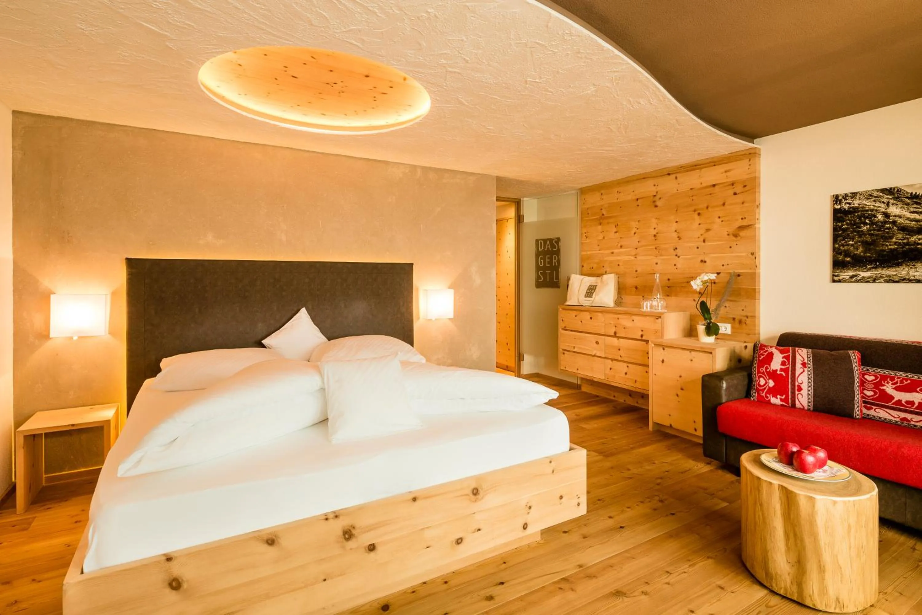 Bed in DAS GERSTL Alpine Retreat