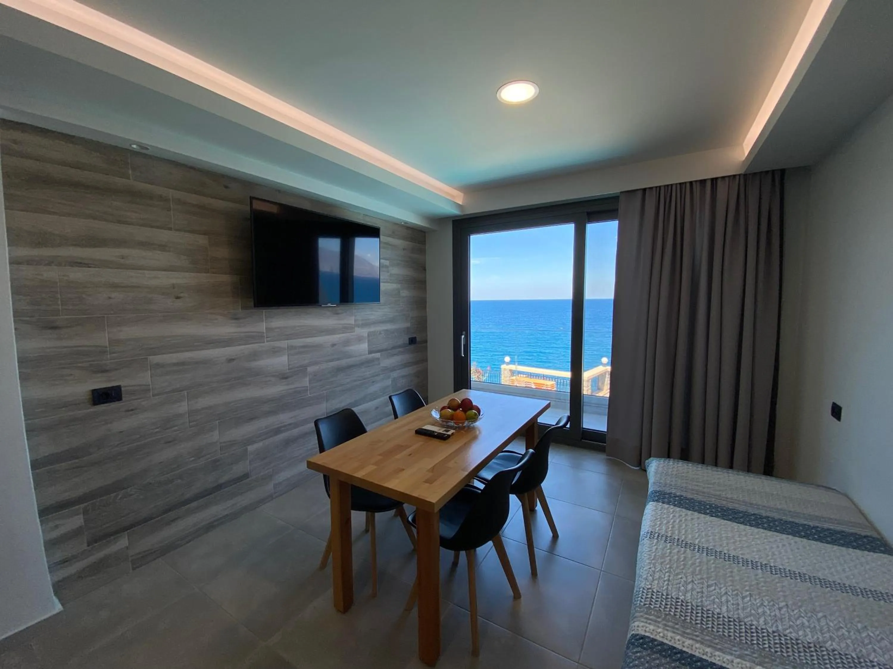 Seating area in Ostria Apartments