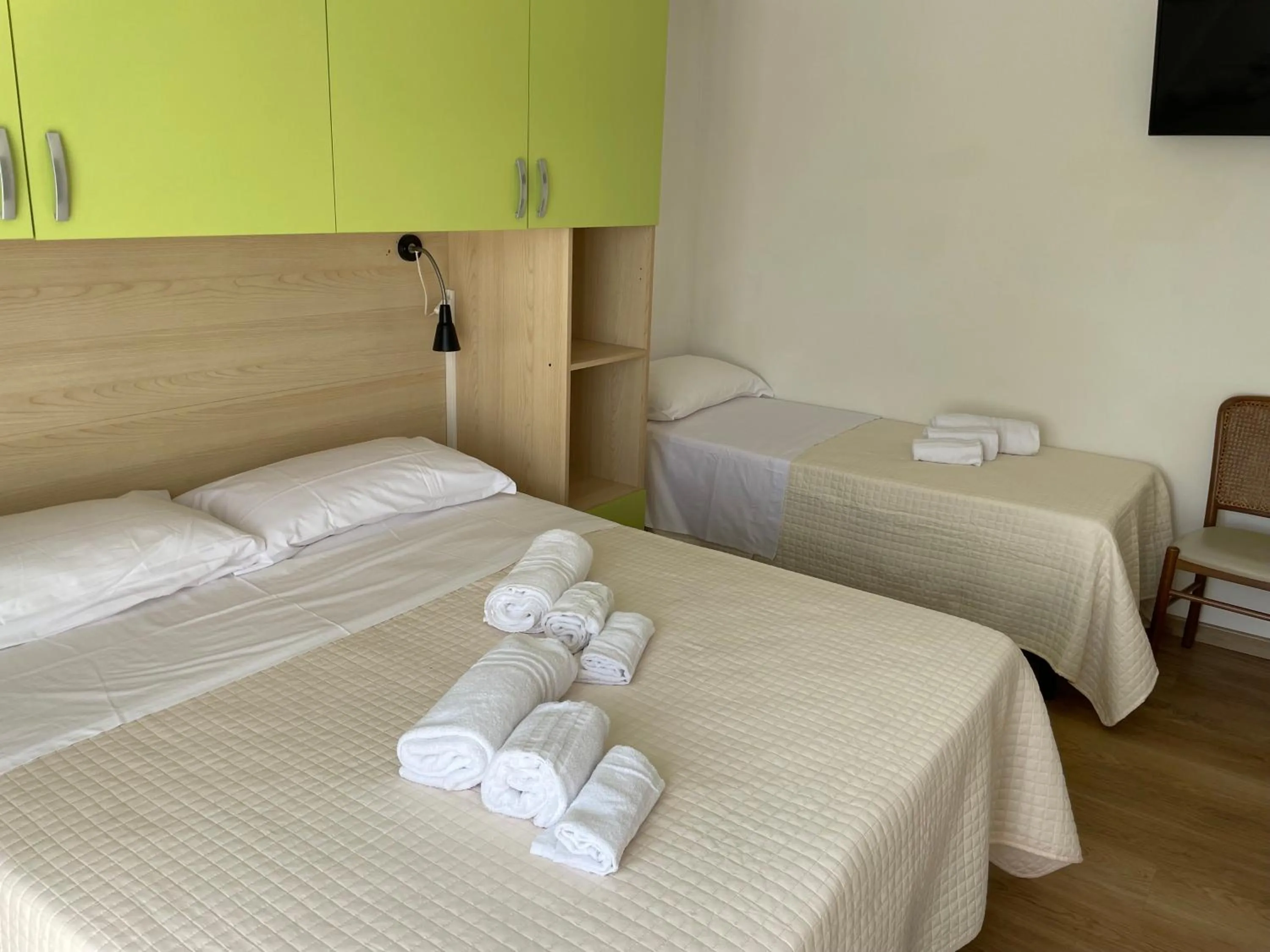 Bed in Hotel Barbiani