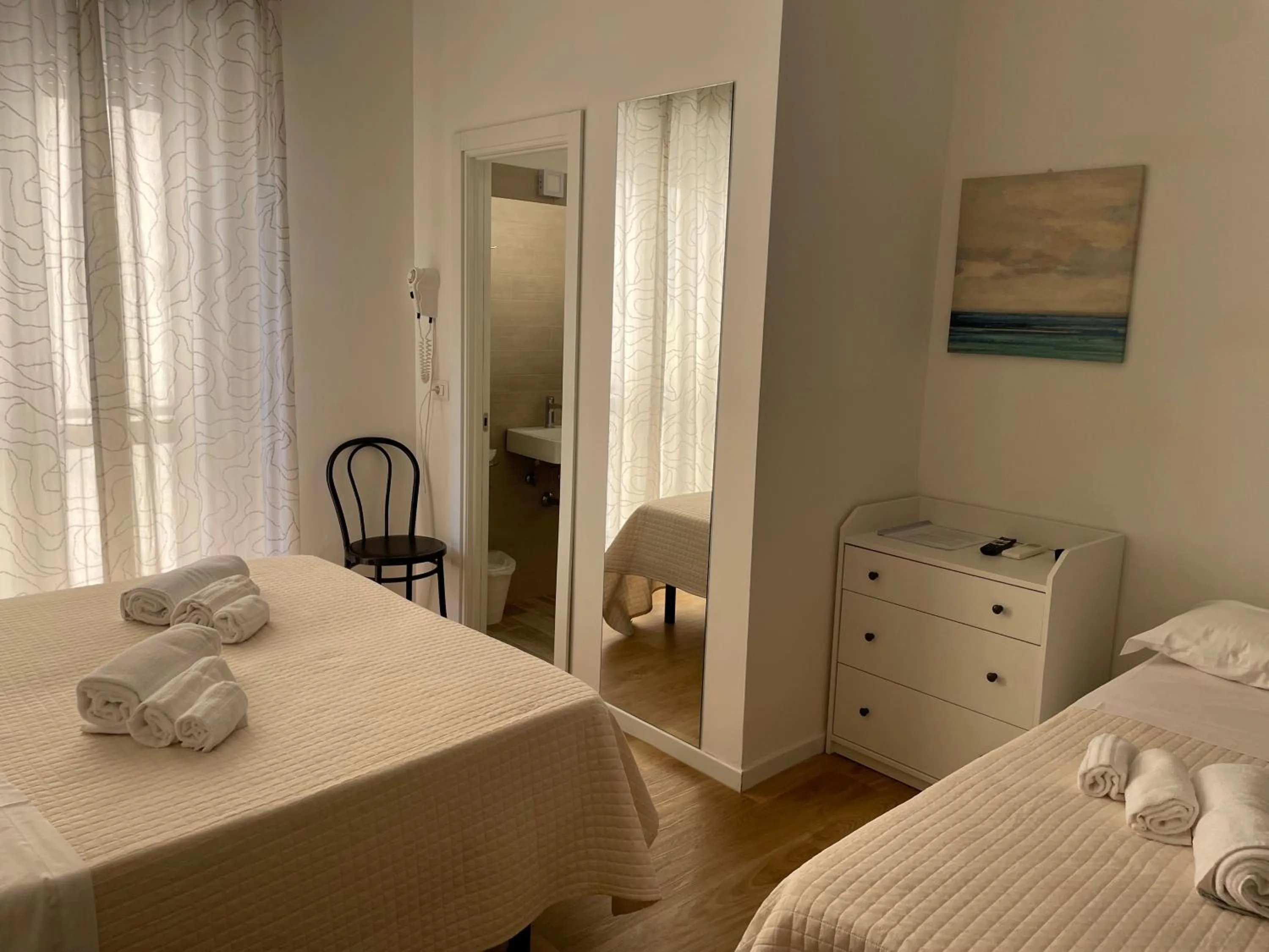 Bed in Hotel Barbiani