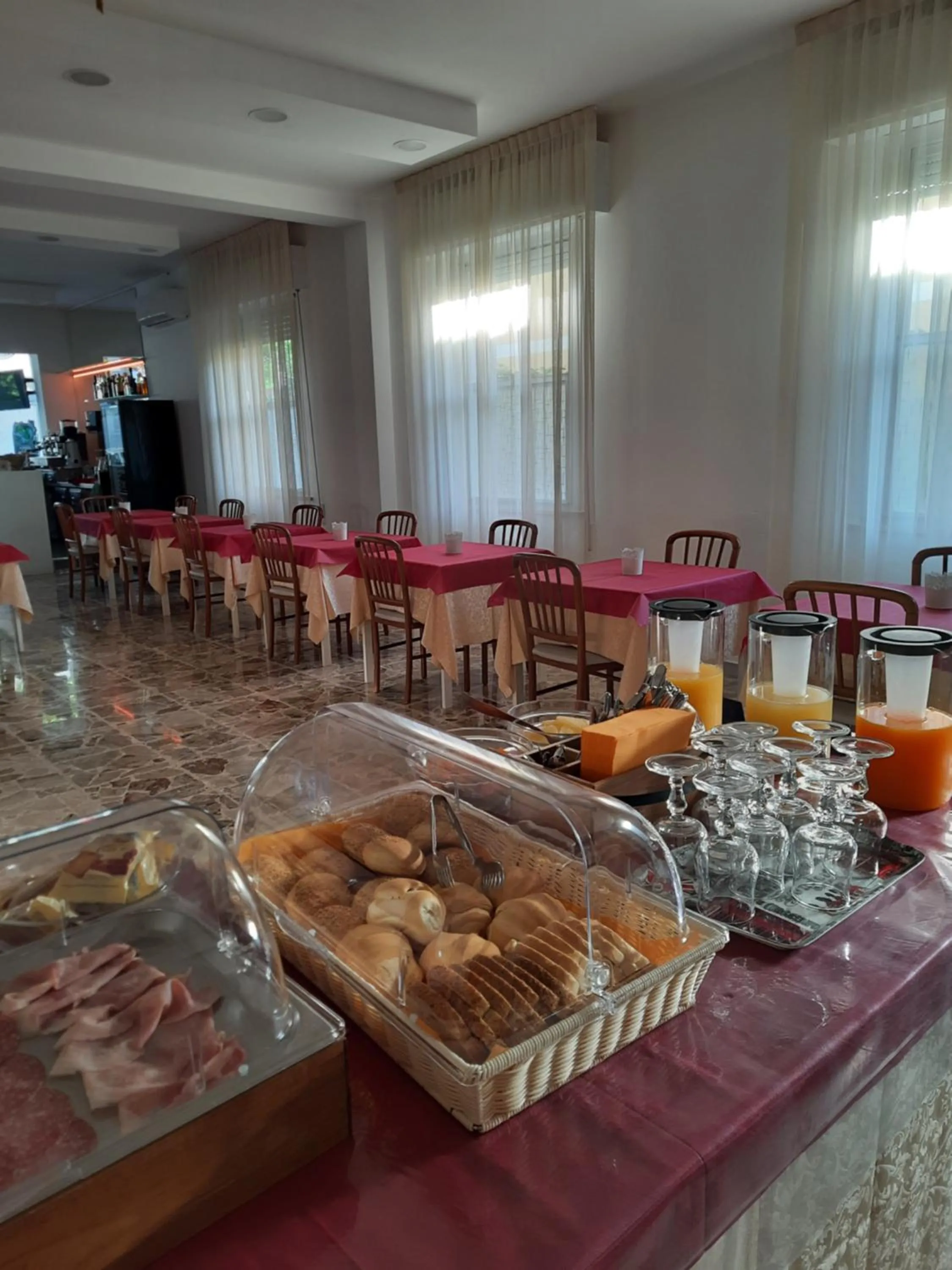 Buffet breakfast in Hotel Barbiani