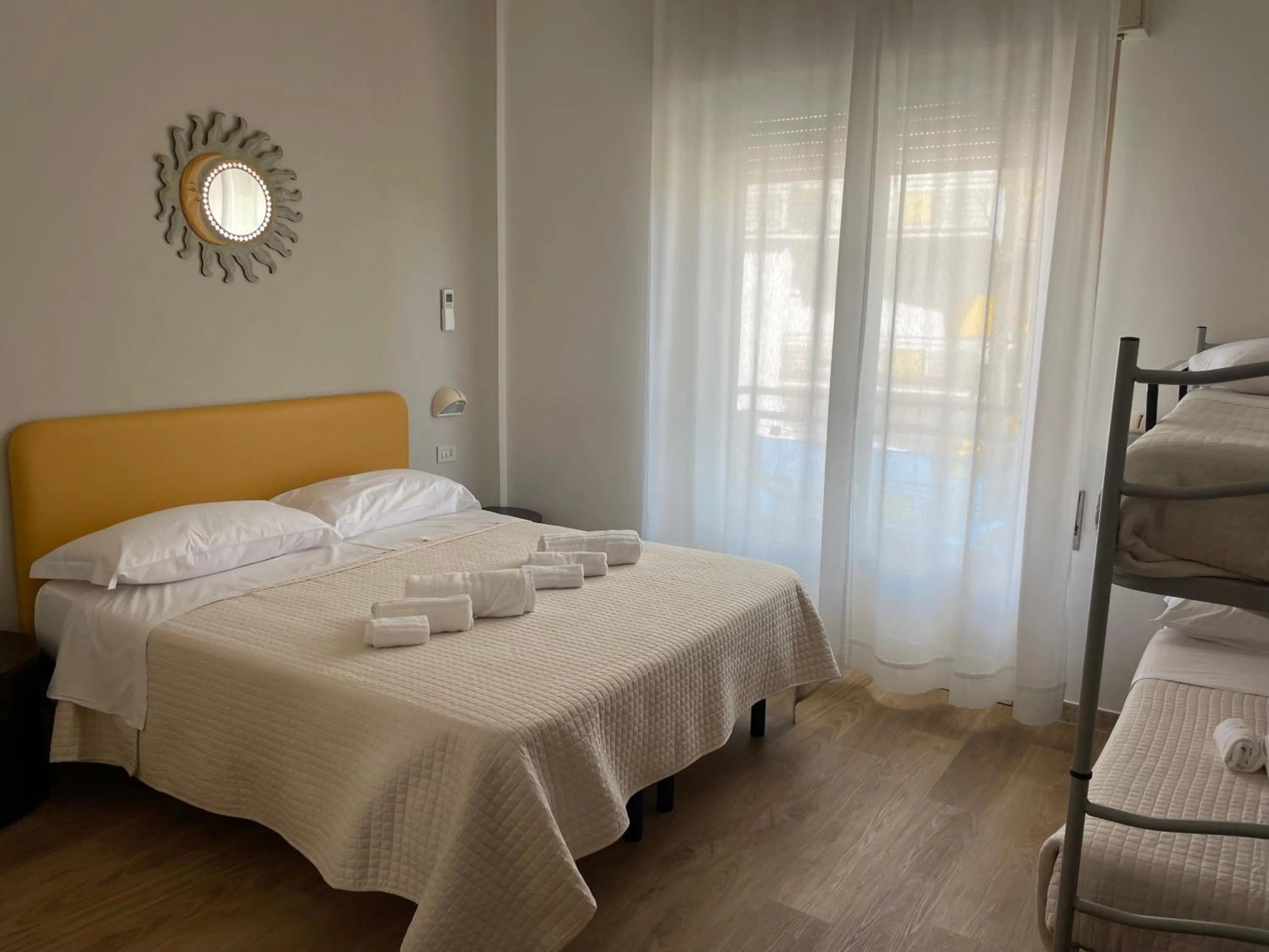 Bed in Hotel Barbiani